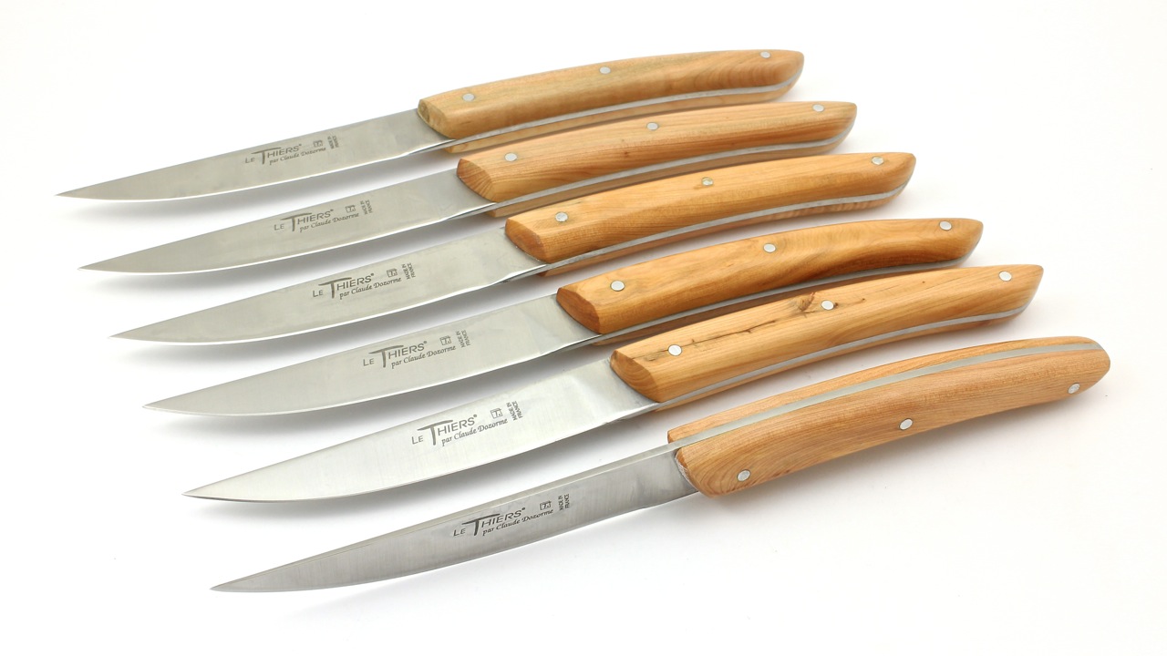 Claude DOZORME Thiers steakknives juniper set of six