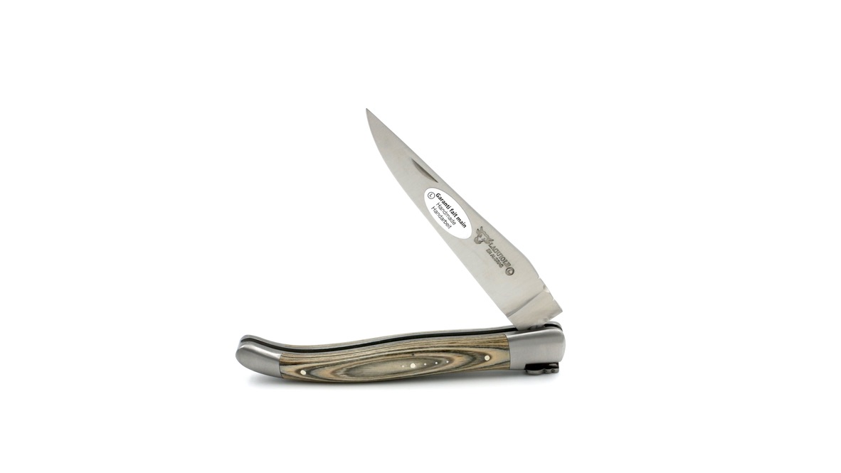 Laguiole en Aubrac Pakaholz kaki 12 cm   Laguiole en Aubrac Pakaholz kaki 12 cm