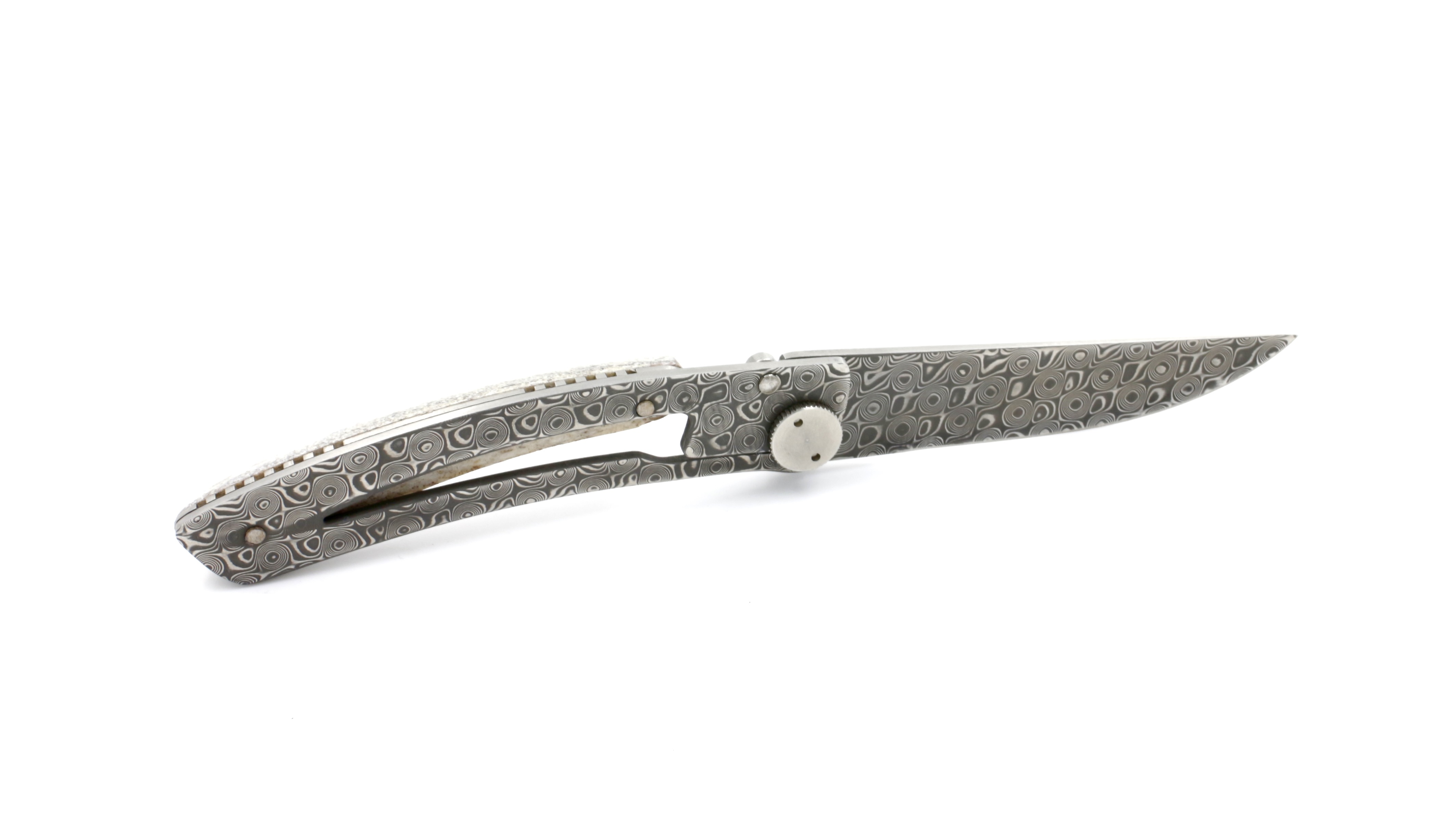 Claude DOZORME Thiers Liner stag horn damascus blade