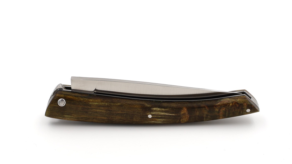 ARBALETE G. David  Thiers knife stabilized birch burlwood