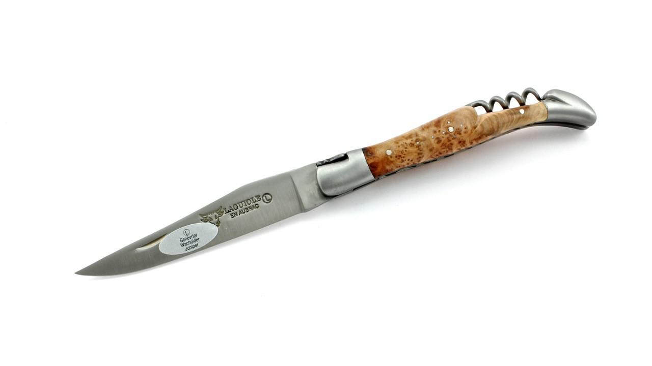 laguiole-en-aubrac-wacholder-mit-korkenzieher-doppelplatine-matt-15940ee4a2bad0  Laguiole Messer mit Korkenzieher, Doppelplatine Wacholder Griffschalen Laguiole en Aubrac
