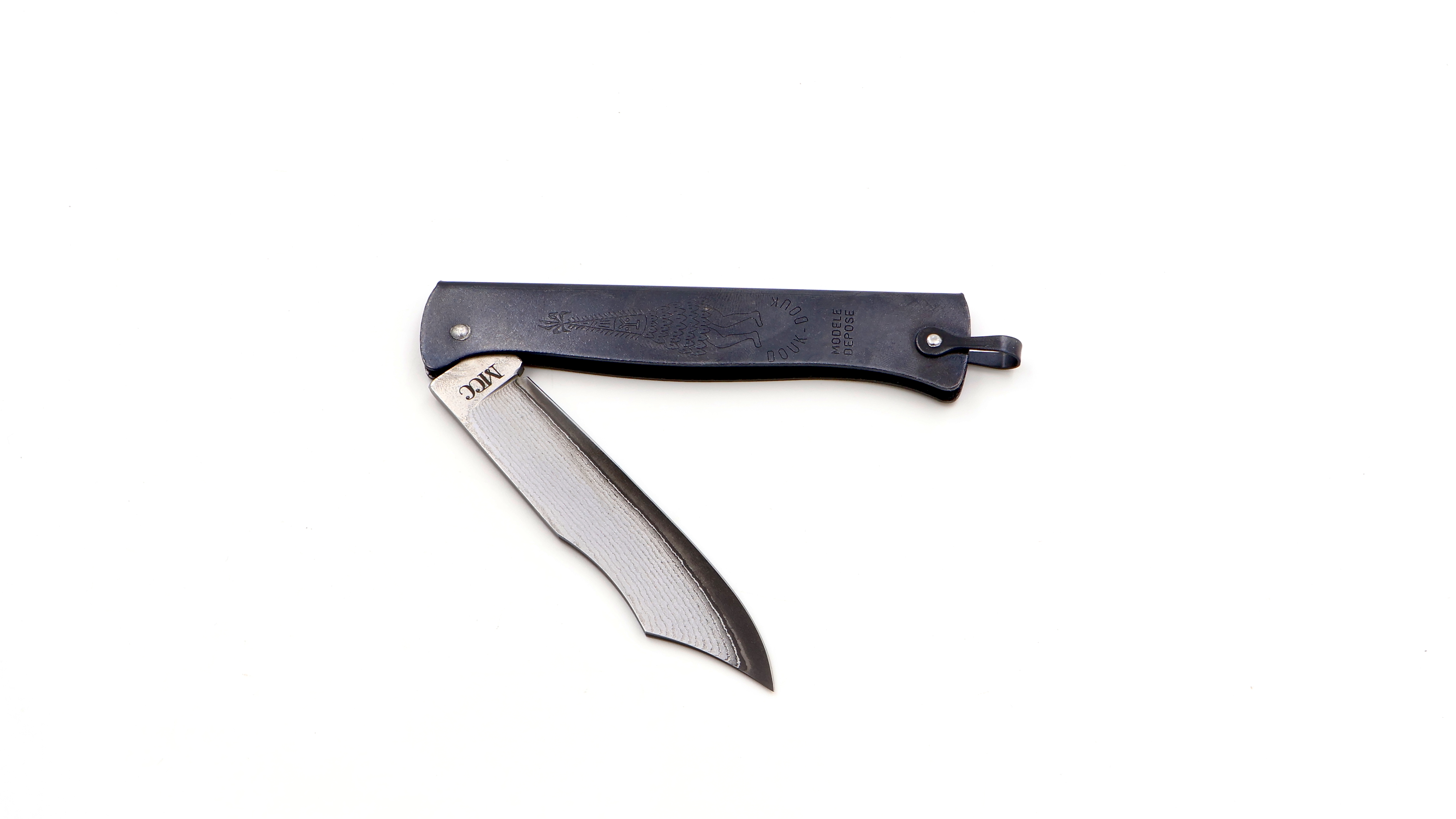 Cognet DOUK-DOUK Messer 11 cm schwarz bronziert Sonderserie TAKEFU VG10 Damastklinge  Cognet DOUK-DOUK Messer 11 cm schwarz bronziert Sonderserie TAKEFU VG10 Damastklinge