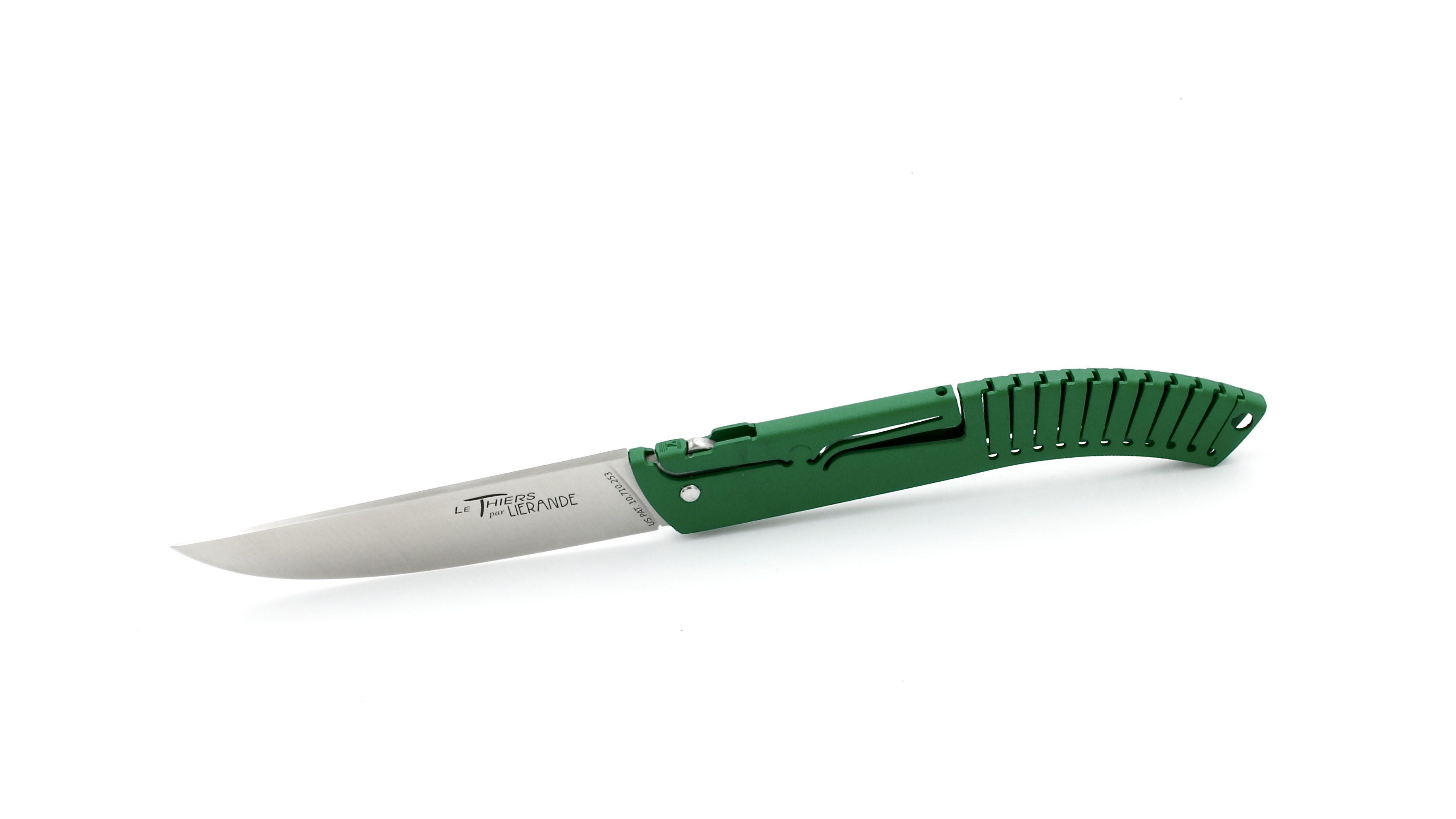 LIÉRANDE Thiers knife green 14C28N