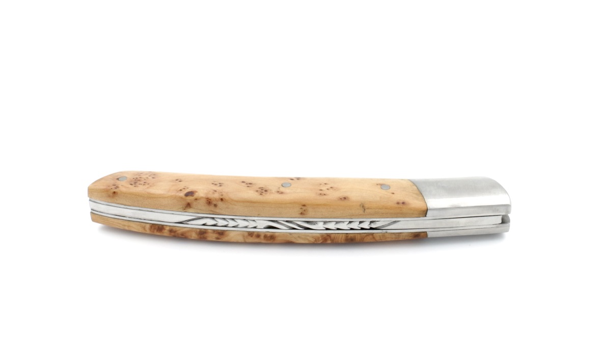 F62E4562-8076-4C9E-9485-DF3542C6CE14_1_105_c AU SABOT Le Thiers Messer 12 cm Wacholder Damastklinge