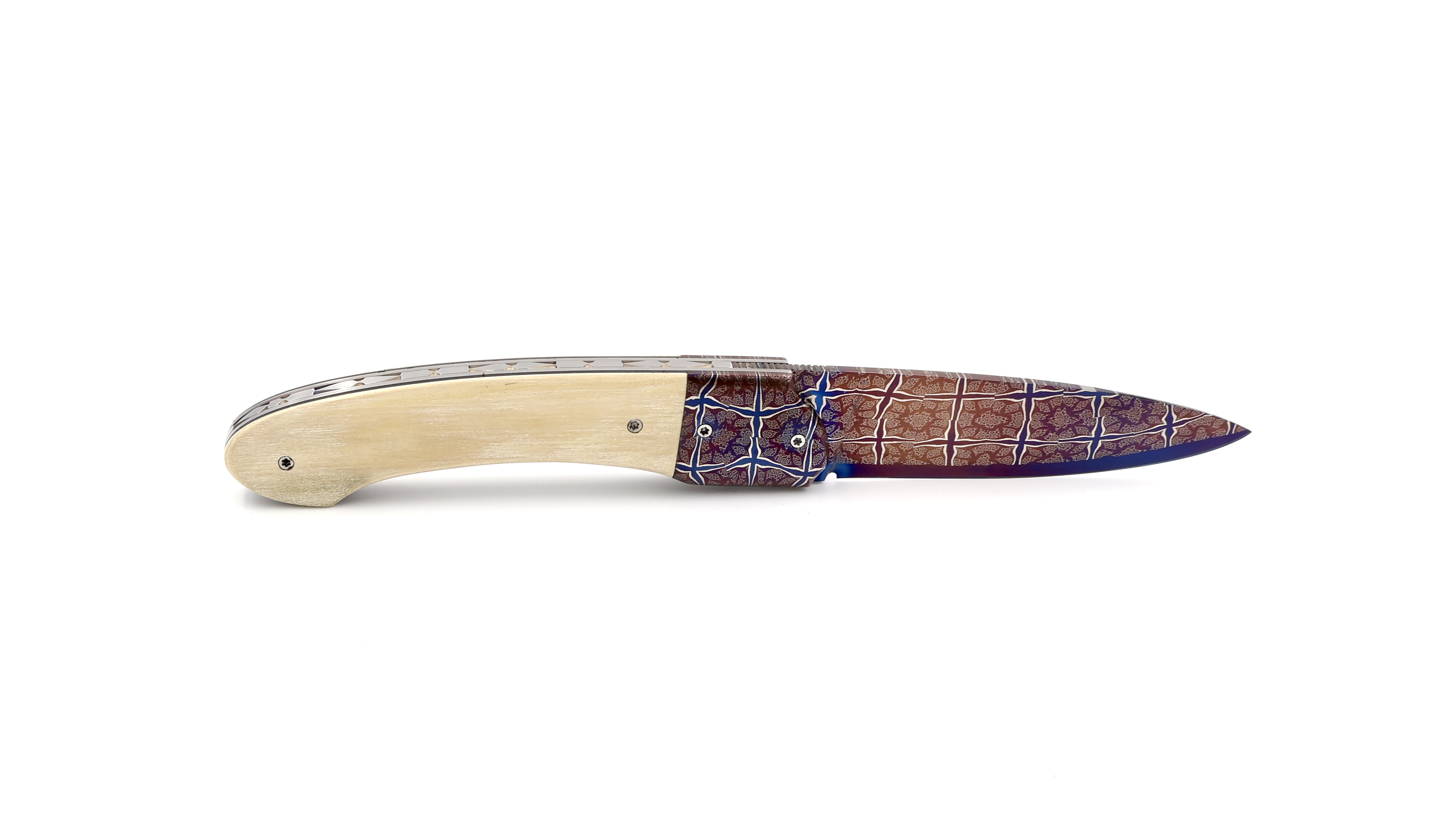 Philippe Soeuvre le Vault de lugny Mammutelfenbein gebleute Mosaikdamast Klinge 
