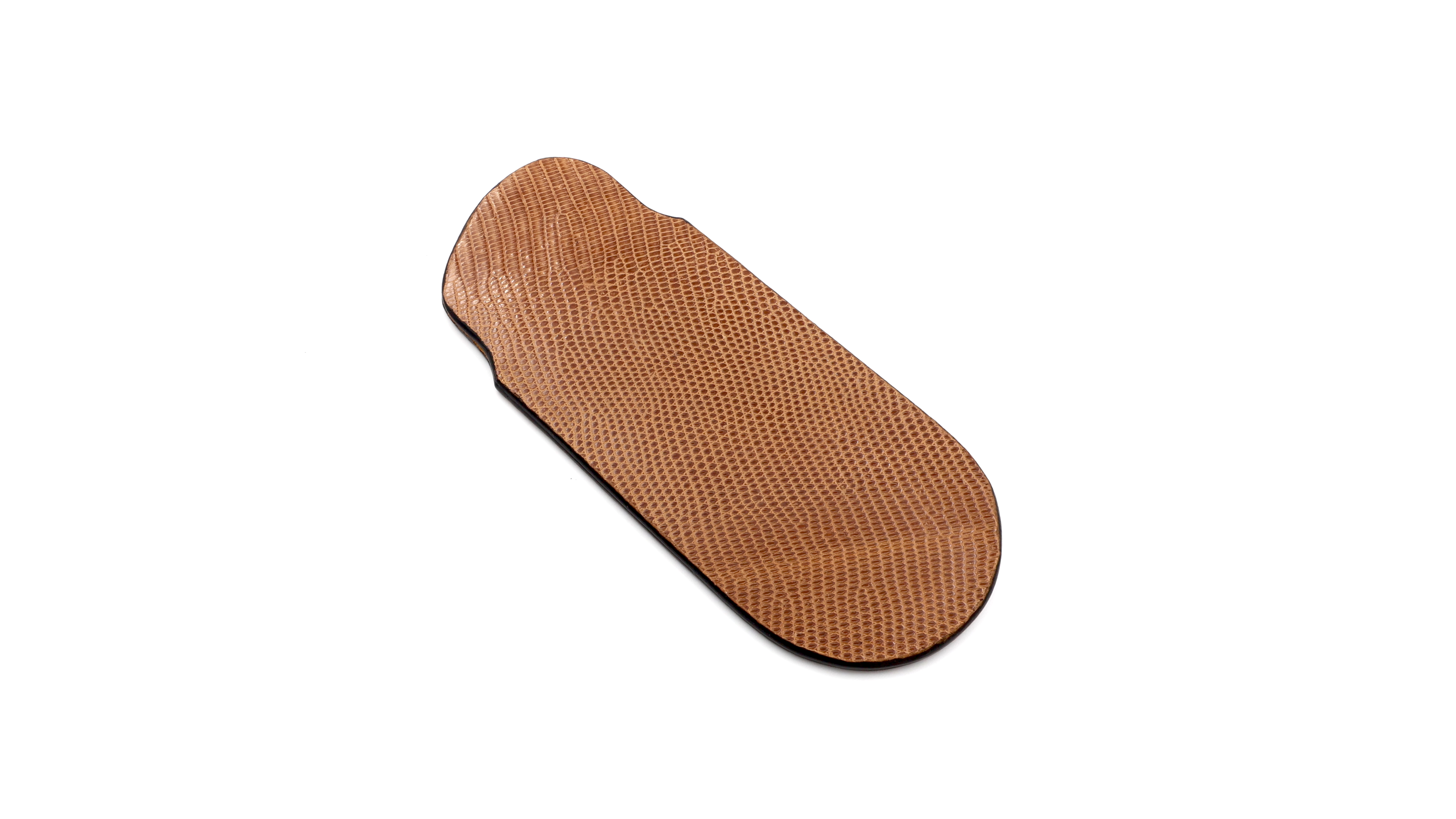 Atelier N°7 Stecketui Echsenleder camel braun 14,5 cm      