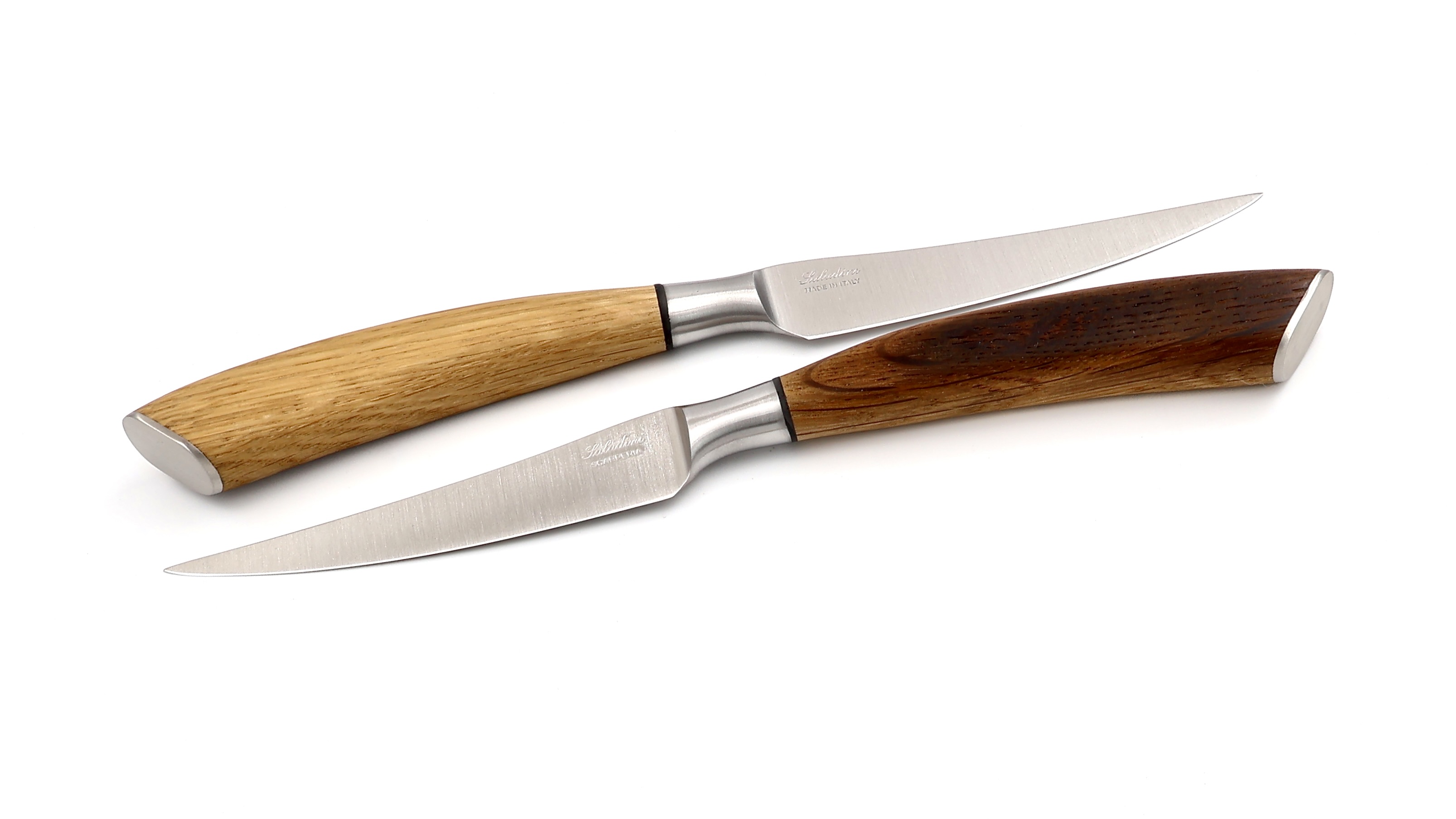 Saladini steakknives set of 6 barrel oak