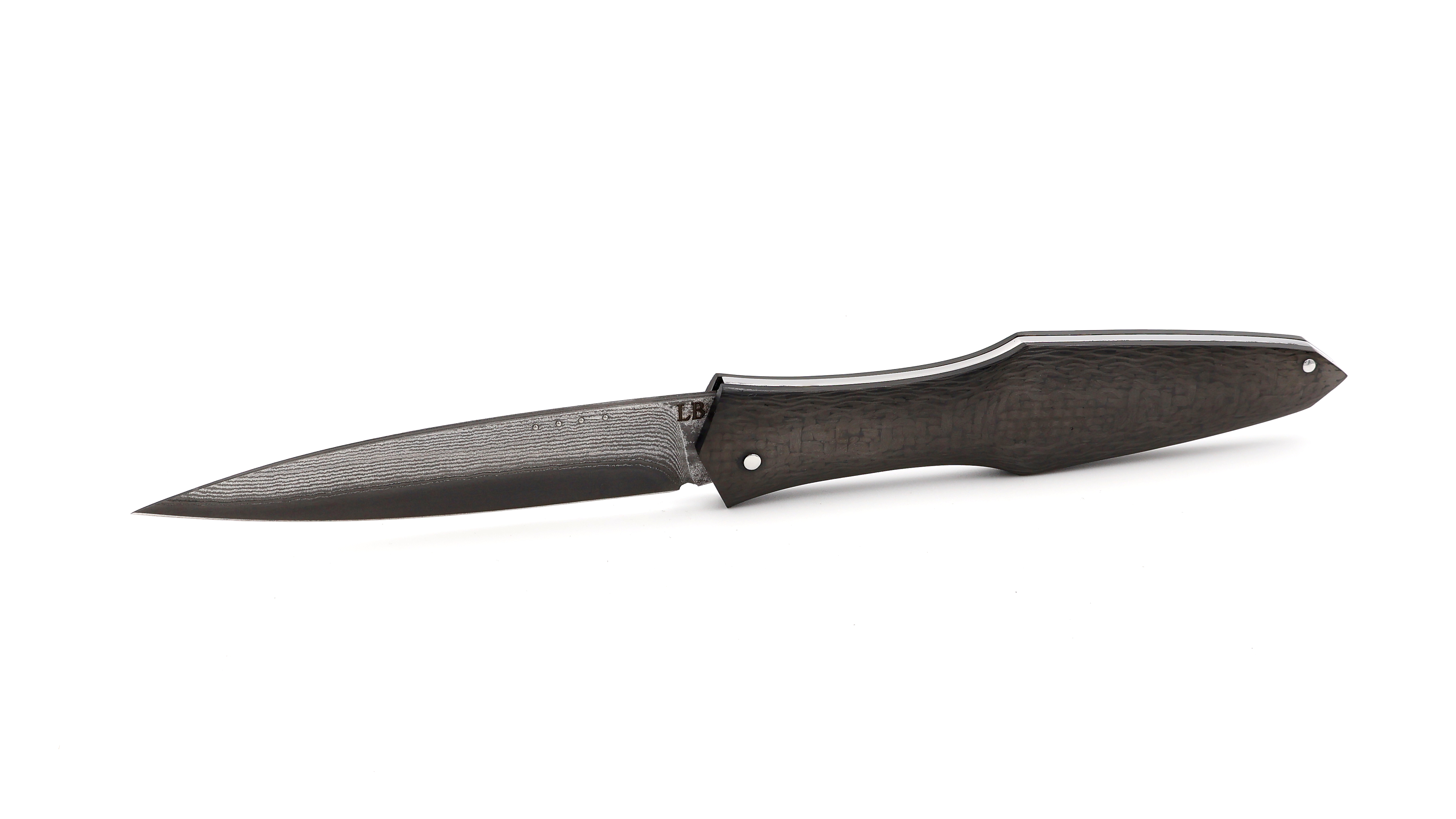 LARAUD Blades MagnaPinna Karbonfiber light Suminagashi VG10 Damast