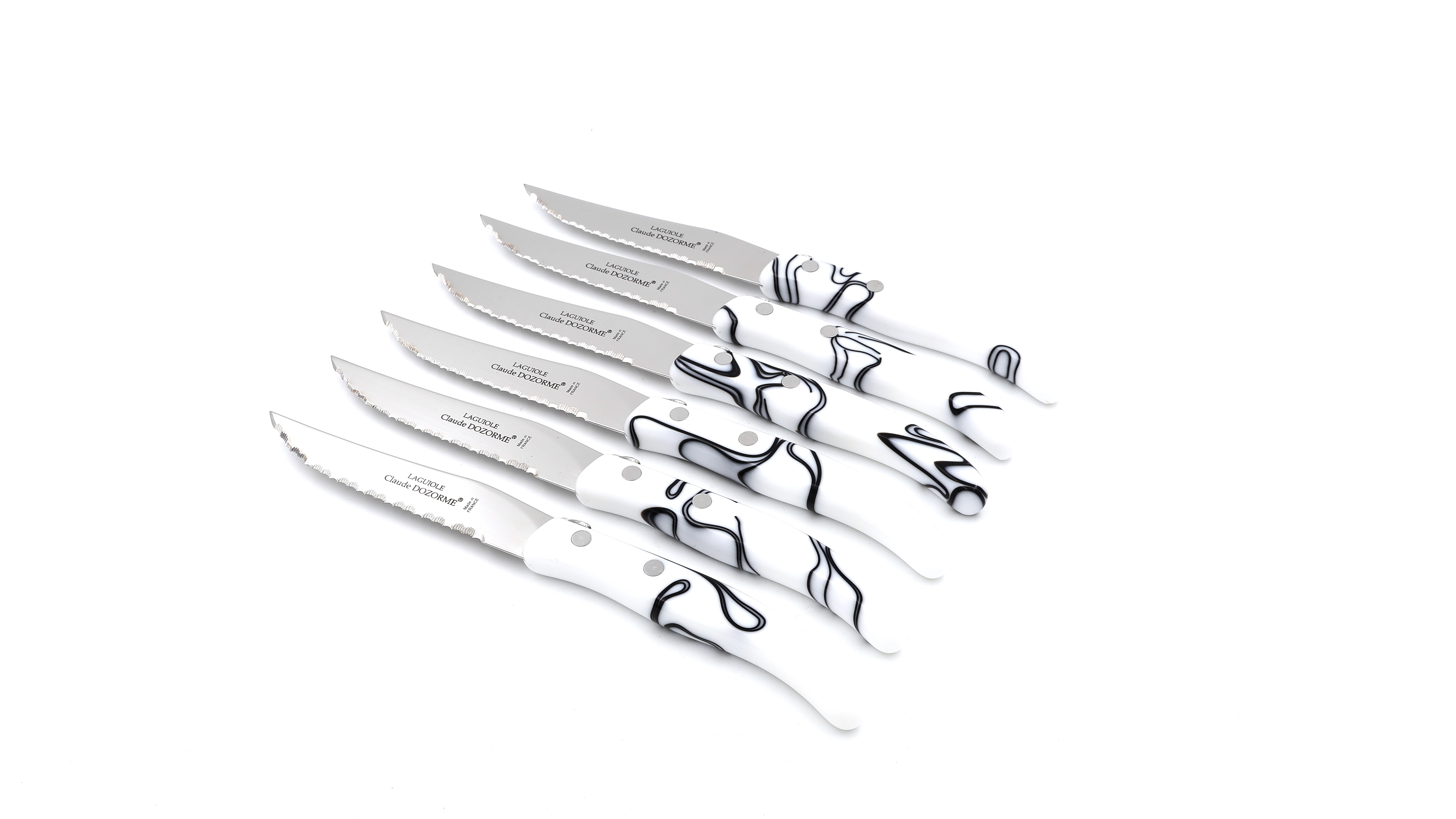 Claude DOZORME BERLINGOT Laguiole Steakmesser Set 6-tlg. 