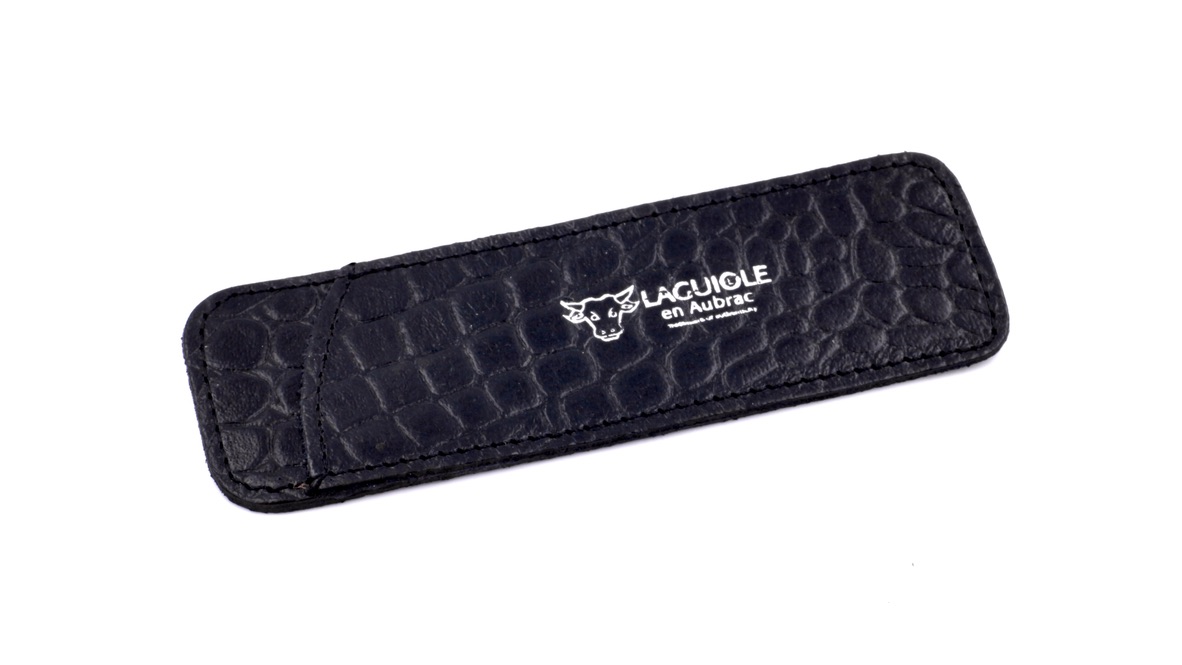 3F95E999-796D-47D3-A119-3FA42B748F98_1_105_c LAGUIOLE en Aubrac Taschen-Etui/Steck-Etui grob genarbtes Leder 12 cm