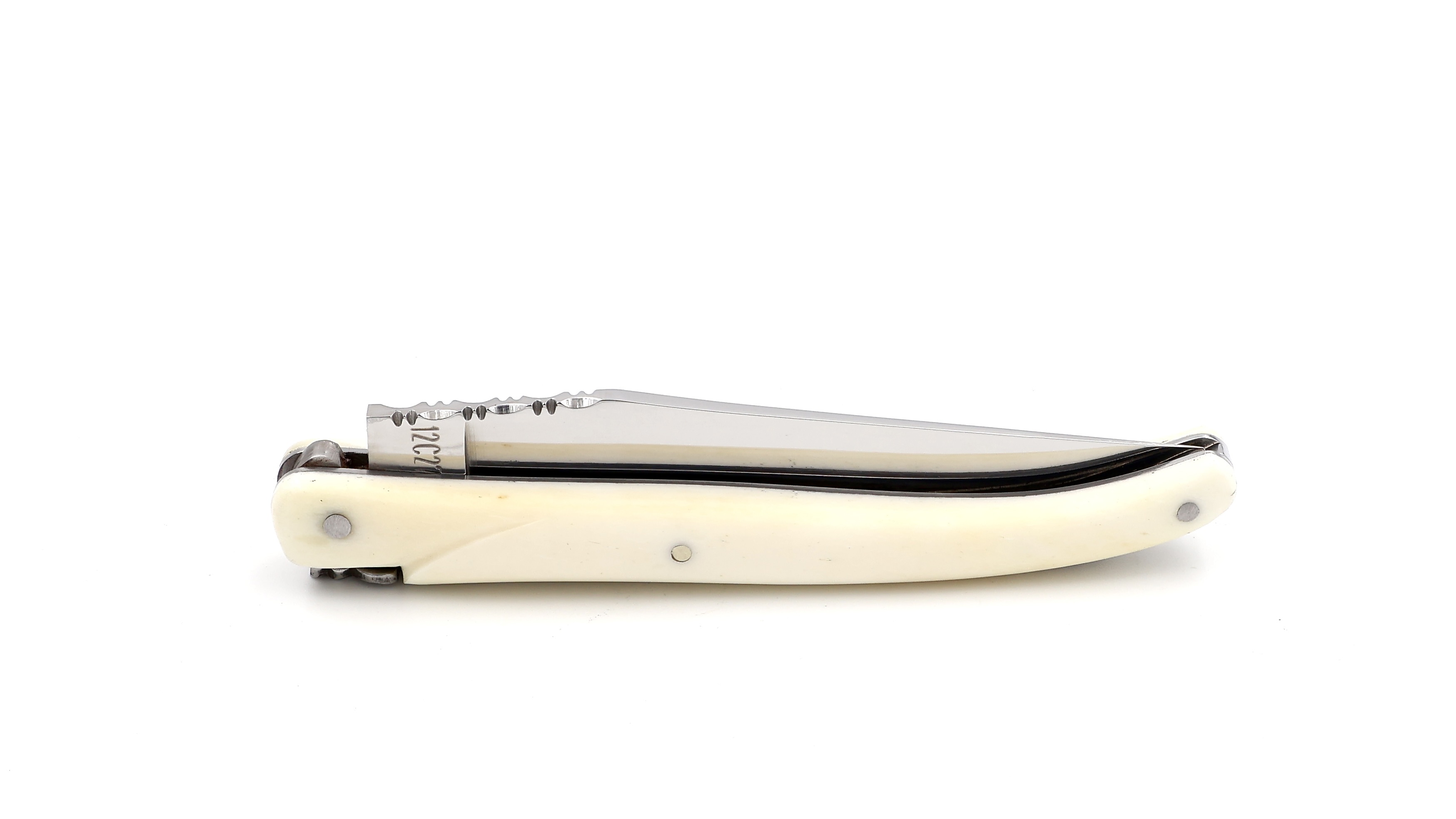 Laguiole en Aubrac Knochen massiv poliert 10 cm