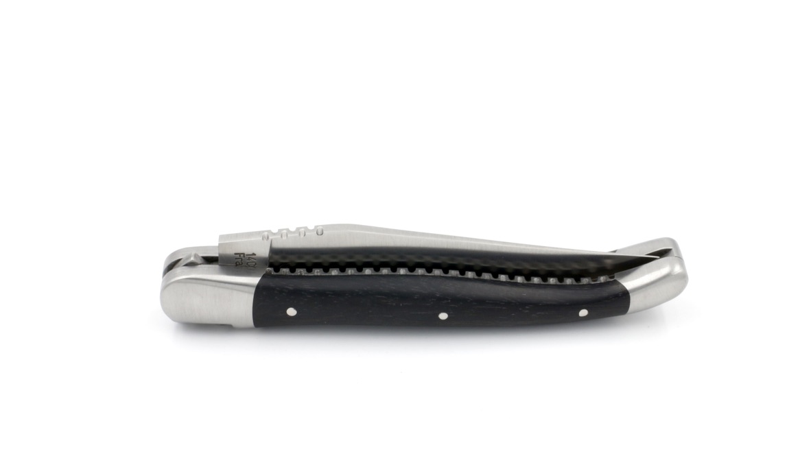 4C528D3C-99C6-4FD9-B73C-9FFCACA55B3E_1_105_c Honoré Durand Laguiole Doppelplatine Ebenholz 12 cm