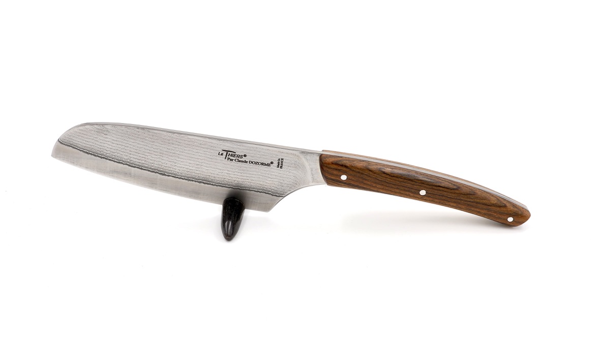 Claude DOZORME Thiers Santoku 13 cm Bocote VG10 Damastklinge 