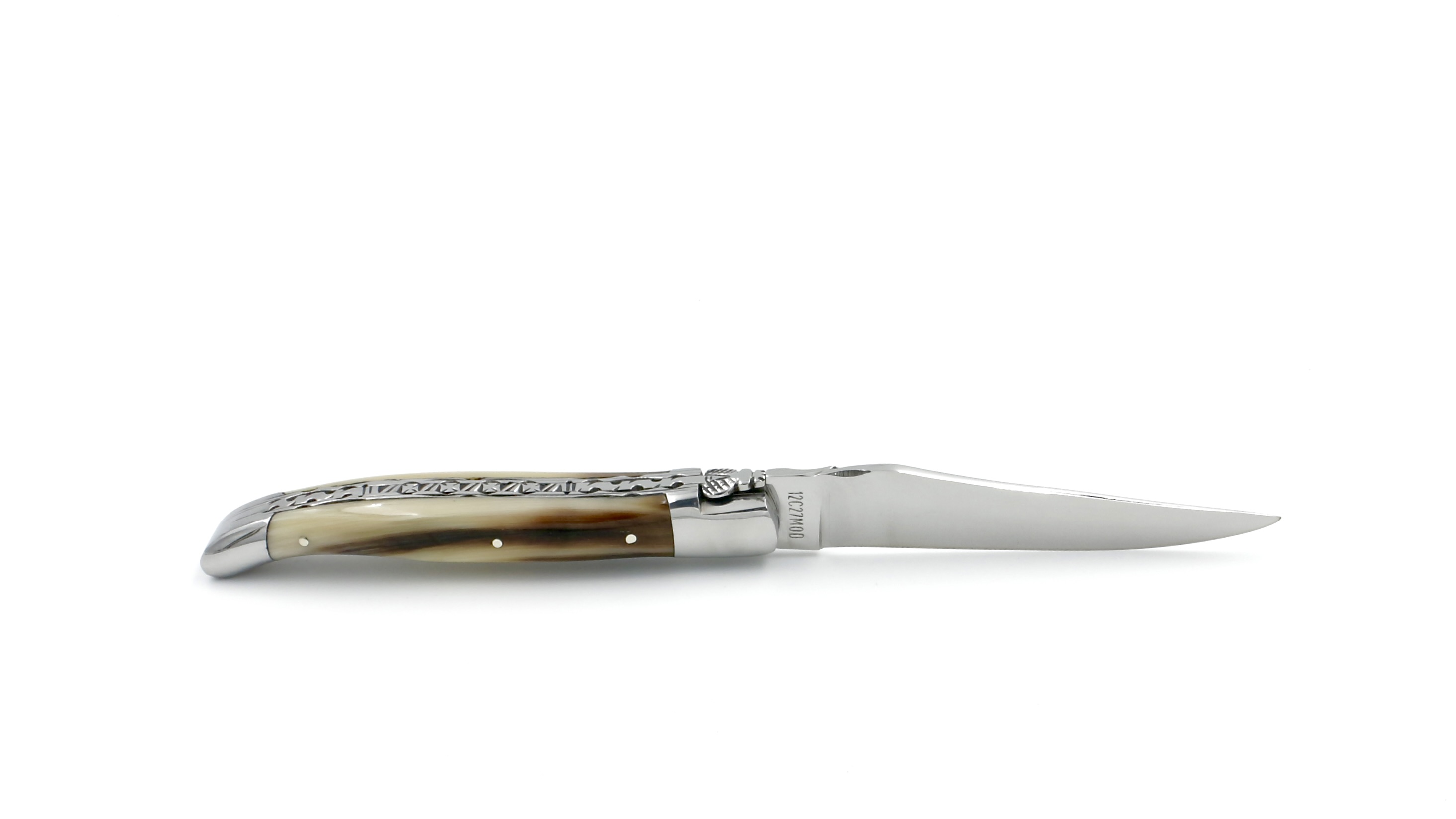 Laguiole en Aubrac Hornspitze Doppelplatine 12 cm