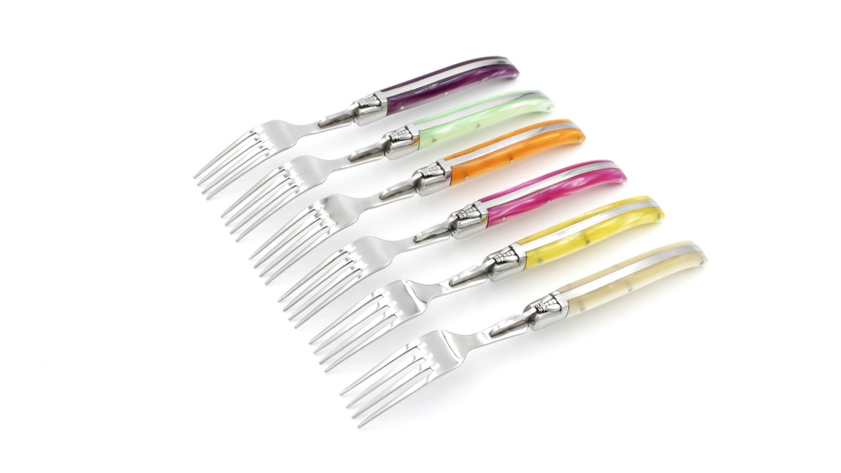 F2E0E77B-555A-4BD9-AB11-FB2D2A3359F2_1_105_c AU SABOT Laguiole Gabel einzeln Modell Harmony - verschiedene Farben