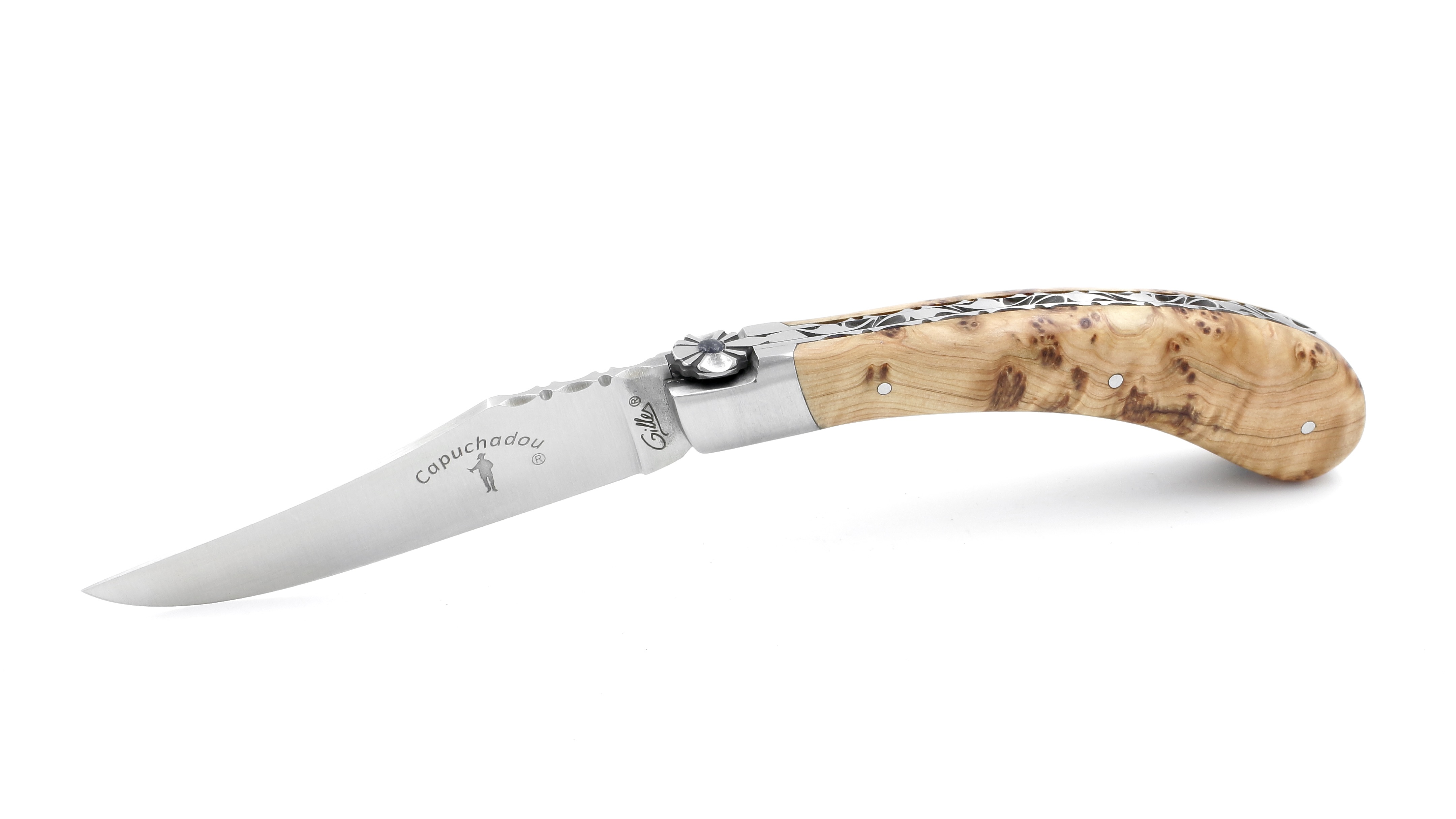 BA518849-2A94-4EAB-BCBE-2F0E20155820_1_201_a Fontenille Pautaud CAPOCHADOU guillochiert Wacholder WUrzelholz 12 cm