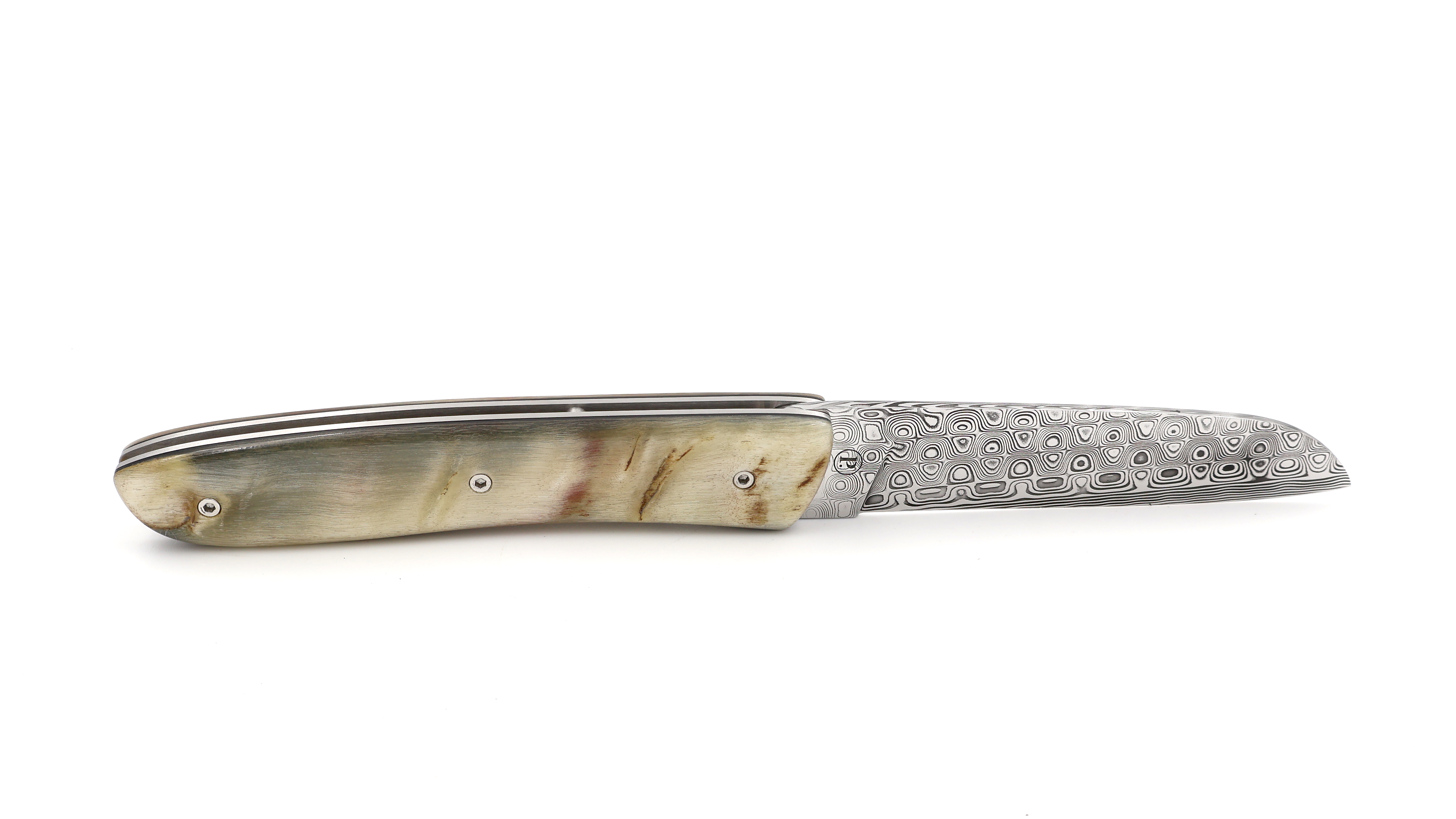 PERCEVAL L08 damascus Ram horn light