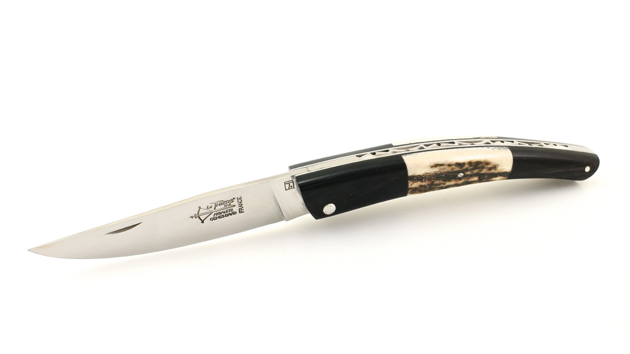 IMG_7932 Arbalete Thiers Messer Büffelhorn/Hirschhorn/Büffelhorn