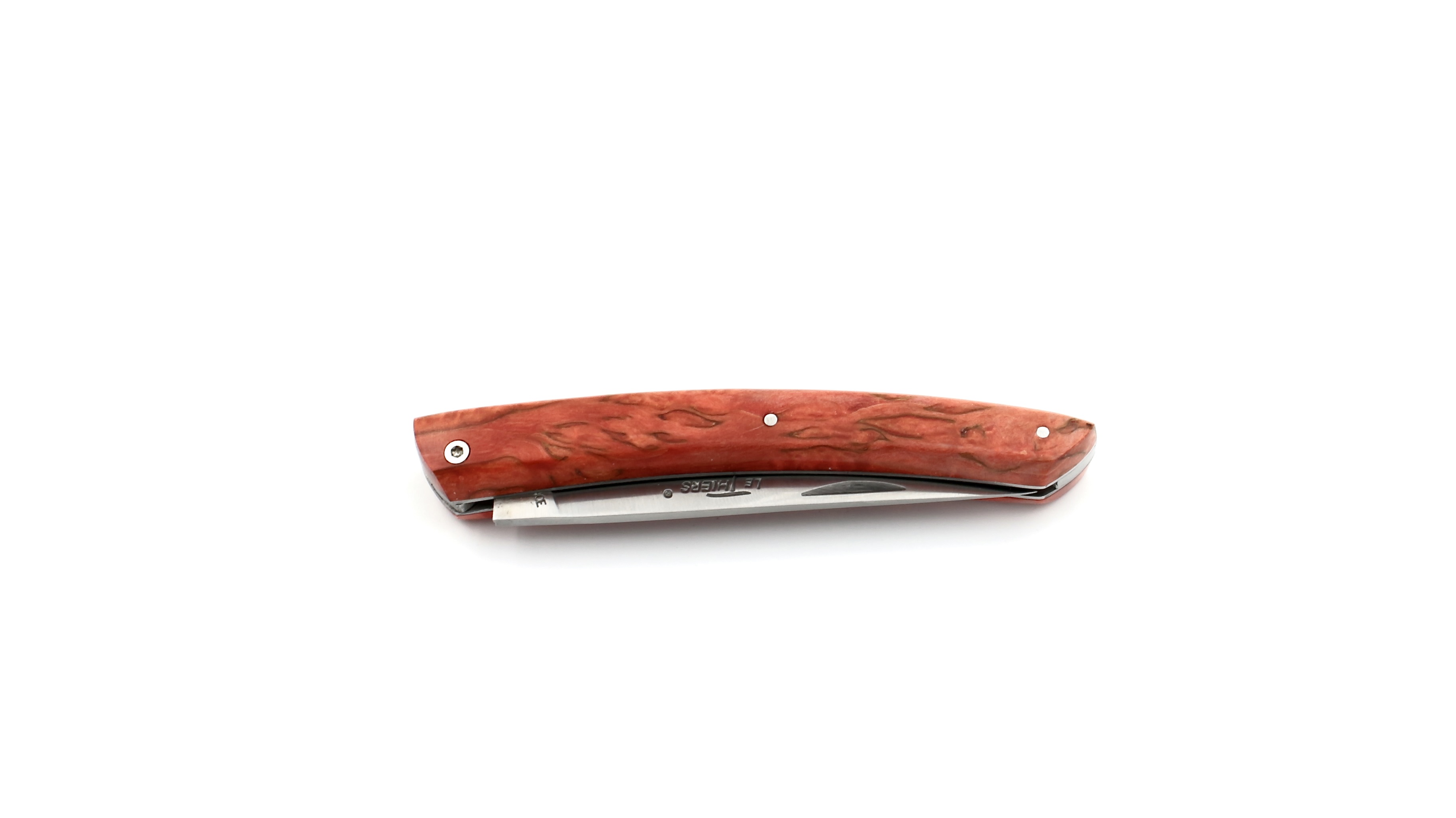 AU SABOT Le Thiers Messer 12 cm Maserbirke rot