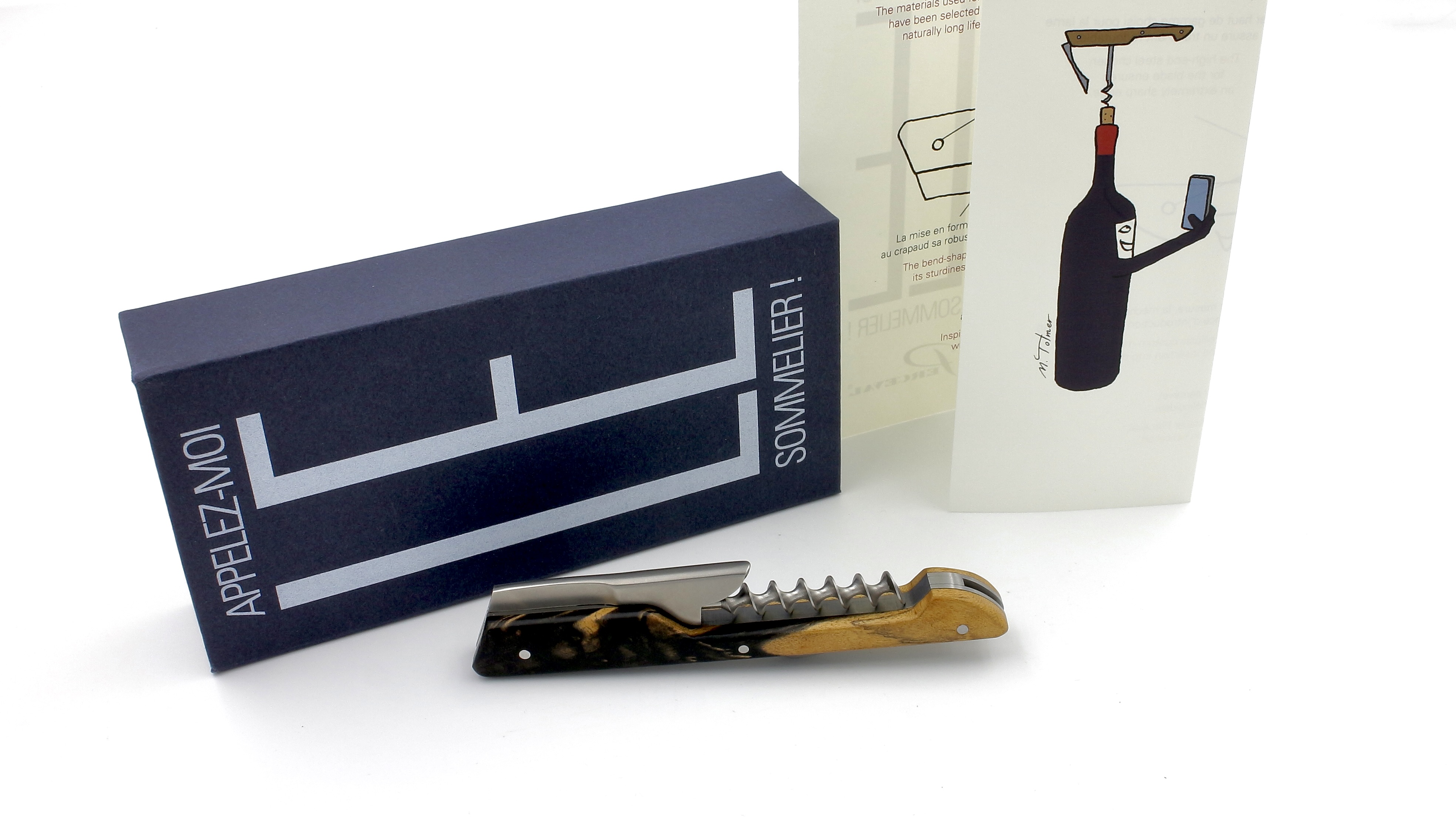 PERCEVAL Sommeliermesser weisses Ebenholz