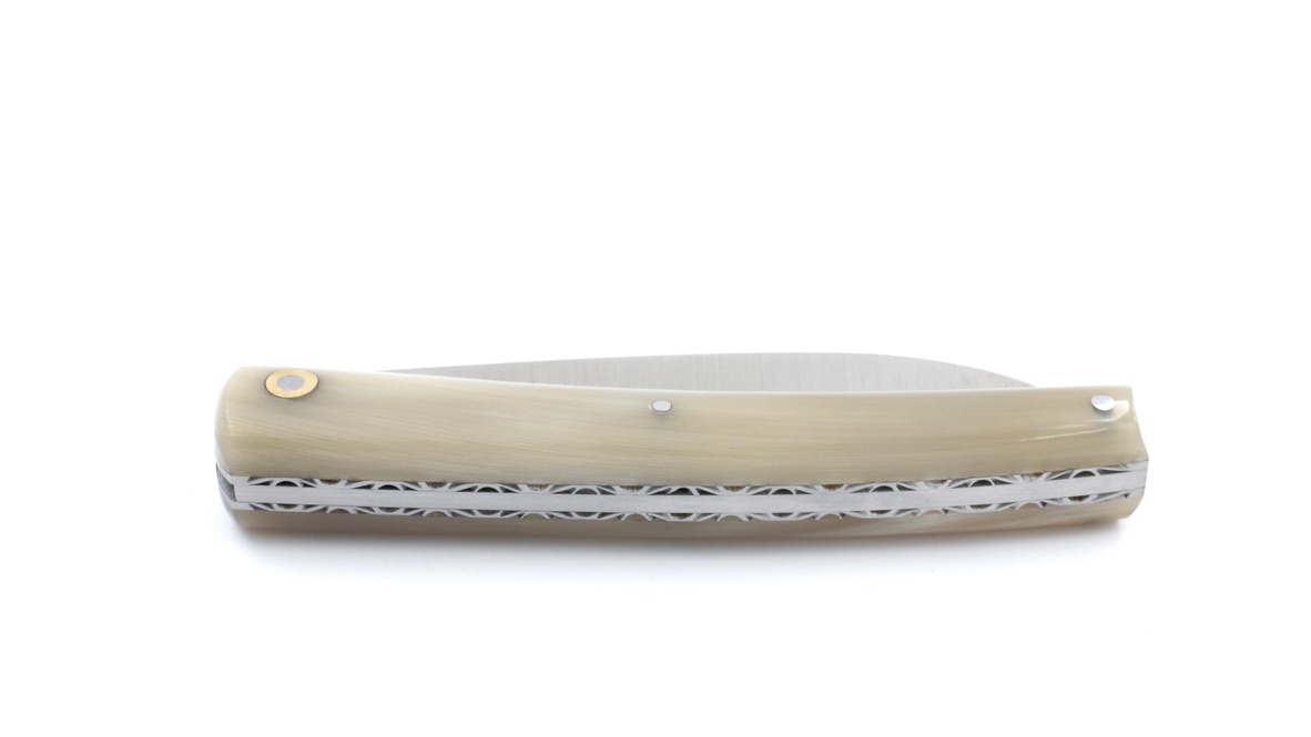 Liadou du Vallon® PETIT Winzermesser Hornspitze guillochiert 10,5 cm  Liadou du Vallon® PETIT Winzermesser Hornspitze guillochiert 10,5 cm