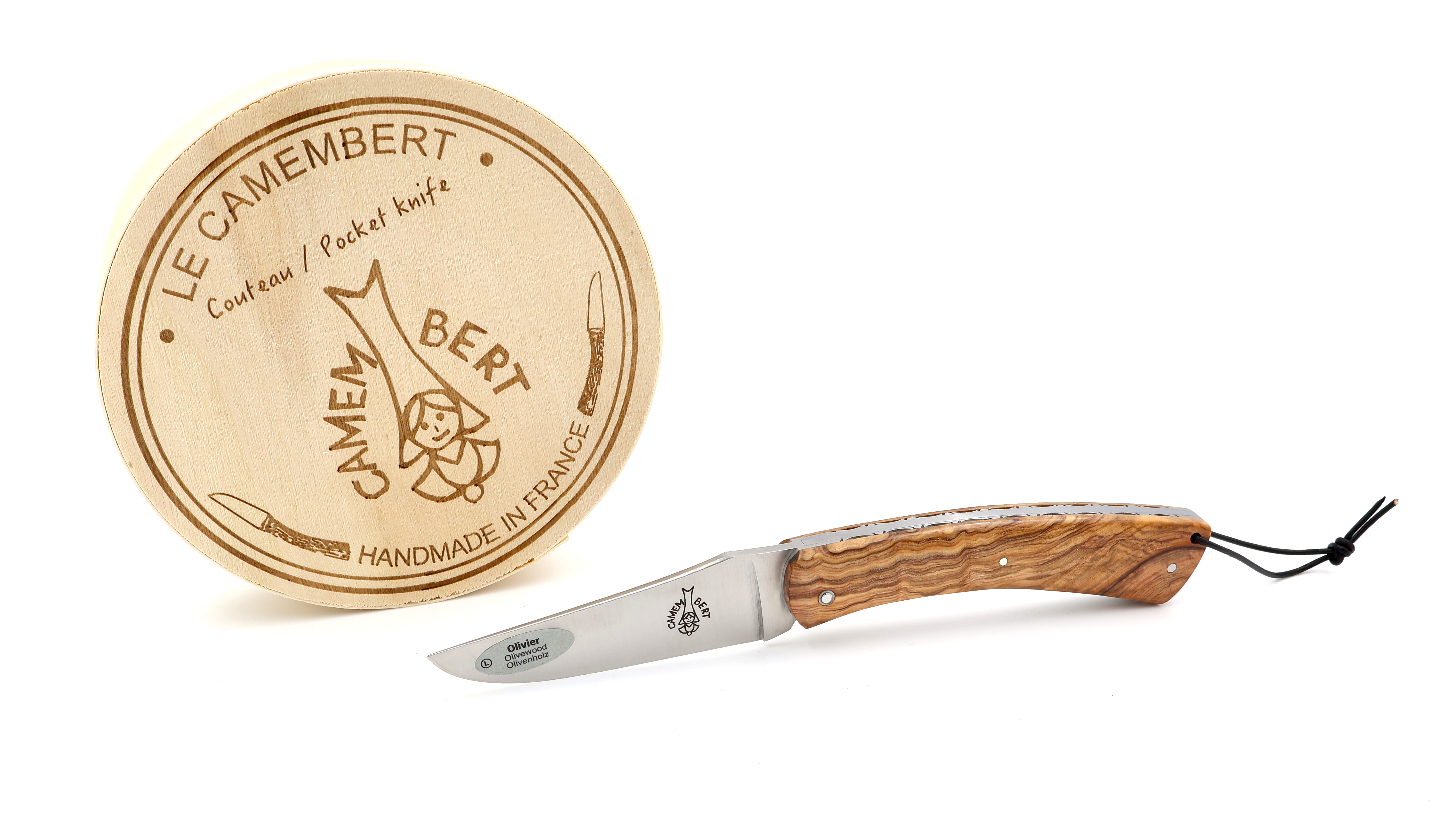 Laguiole en Aubrac Le CAMEMBERT guillochiert Olive