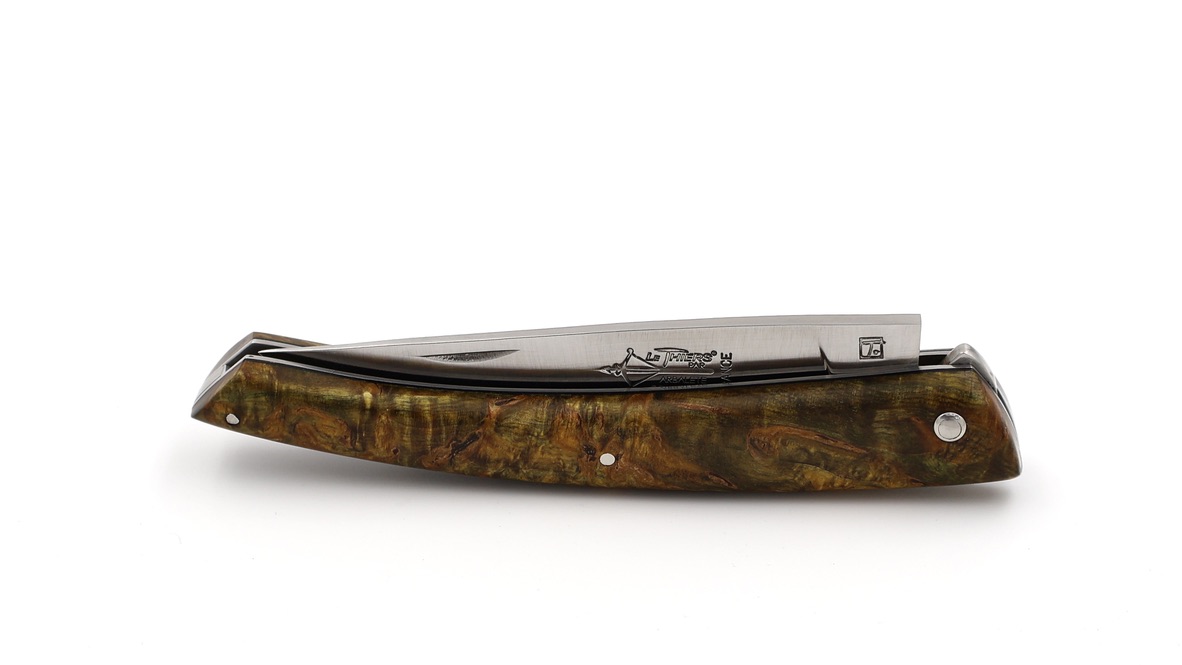 ARBALETE G. David  Thiers knife stabilized birch burlwood