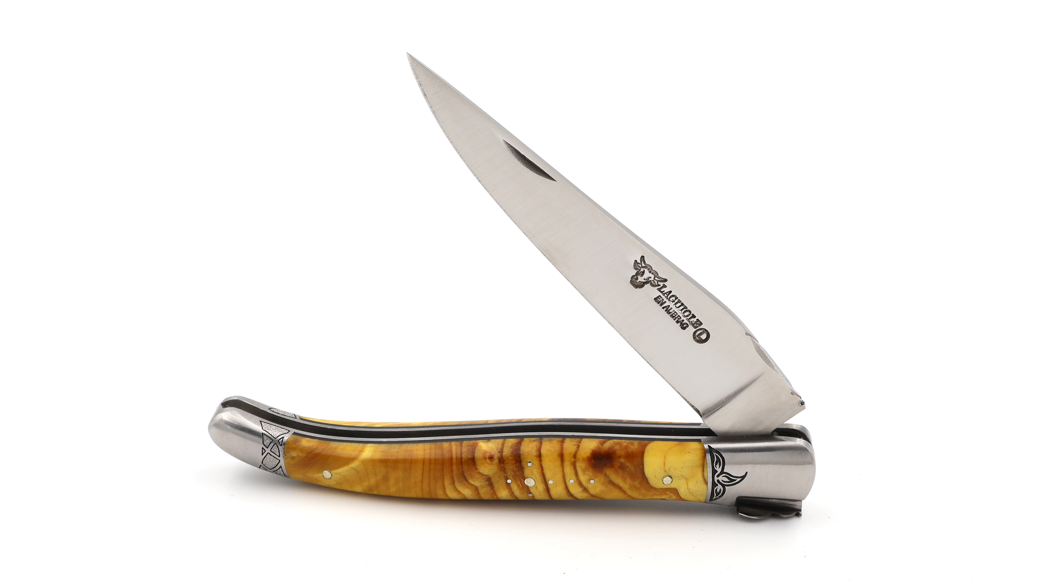Laguiole en Aubrac Meisterstück Ross-Kastanien-Wurzelholz 12 cm
