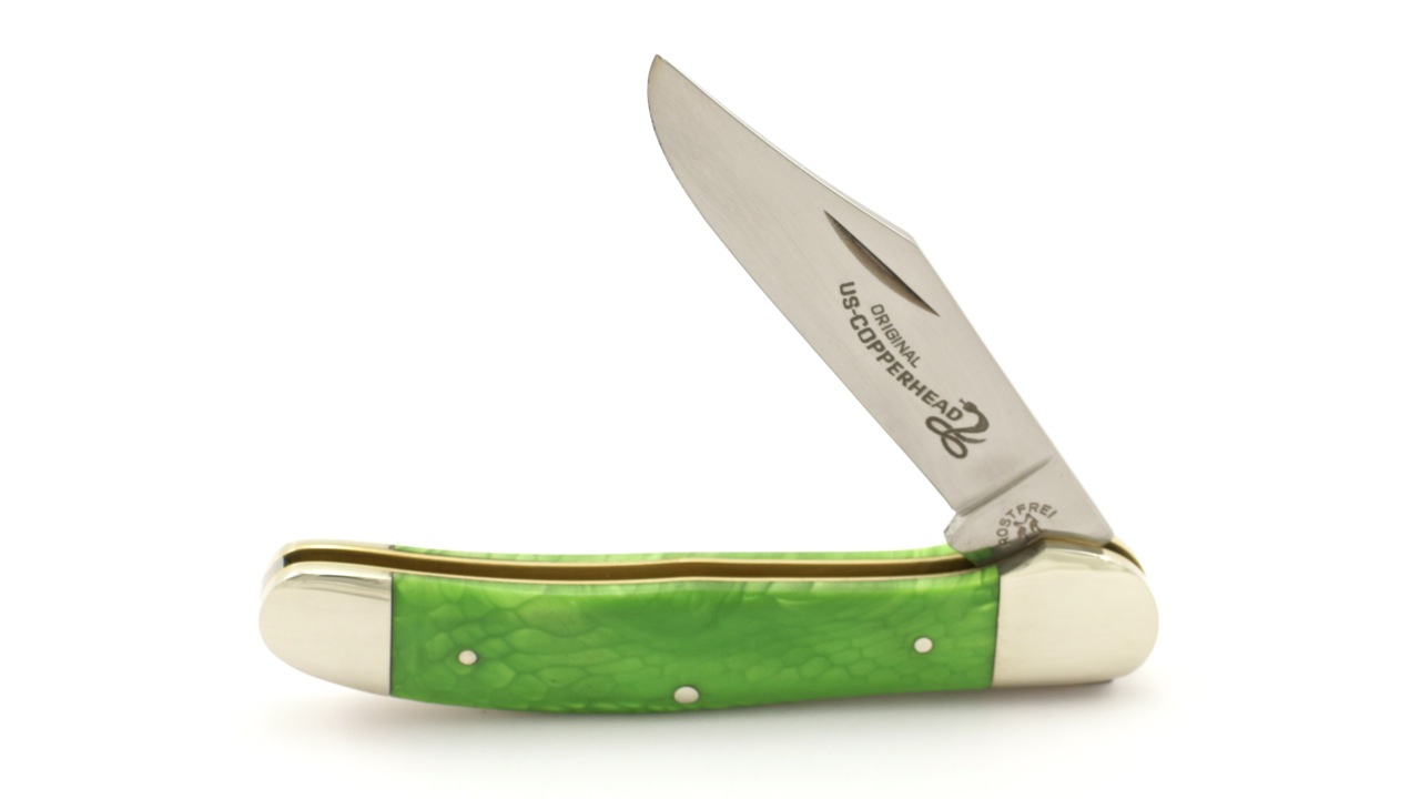 Robert Klaas US-Copperhead Messer Green Mamba