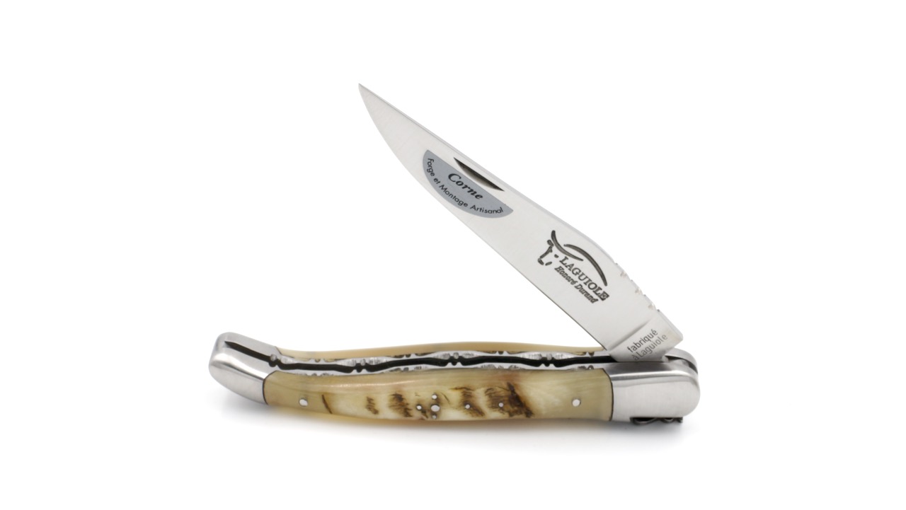 DDPM12BEL14C28-D07-2 Honoré Durand Laguiole Doppelplatine Widderkruste 12 cm