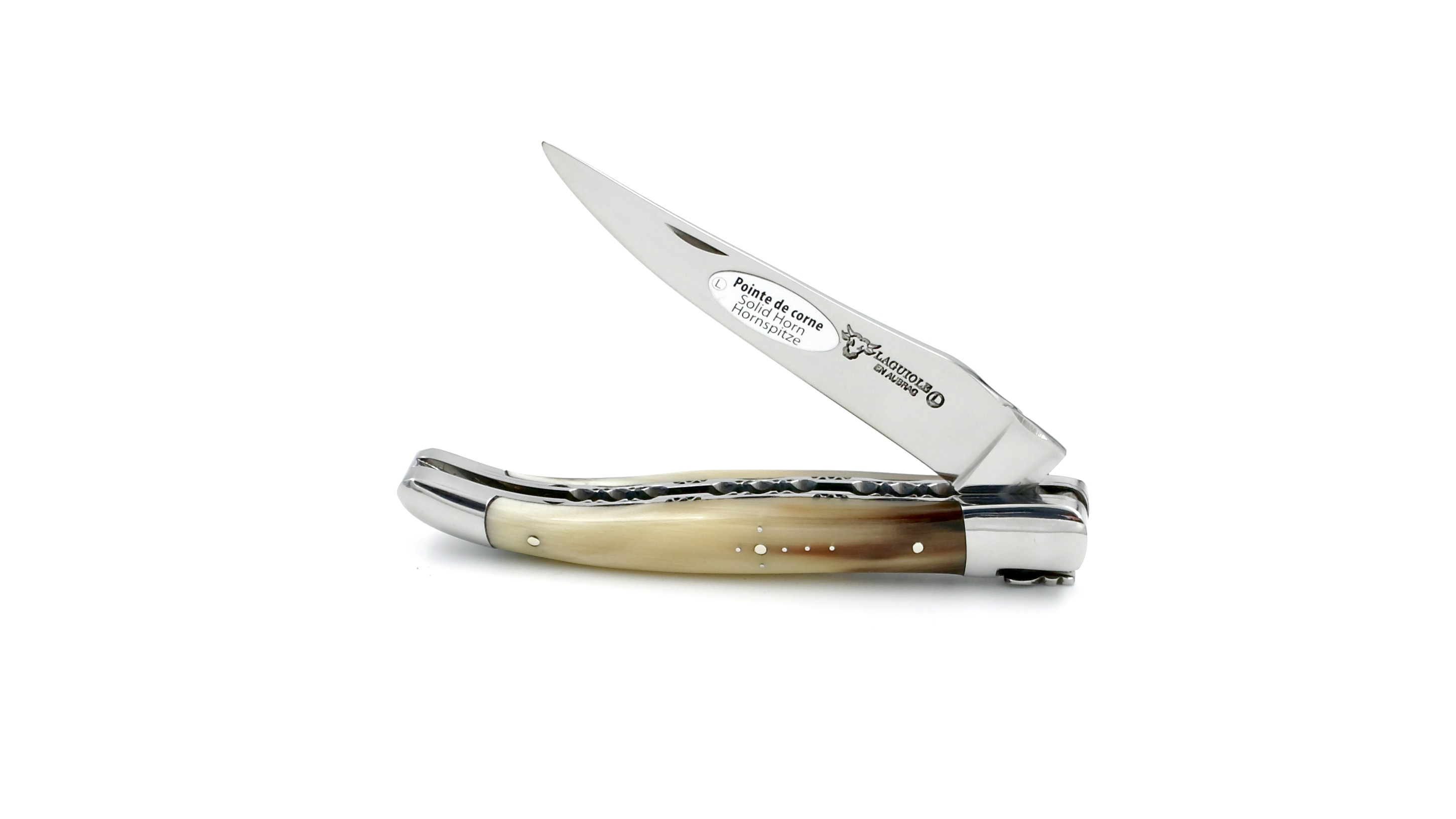Laguiole en Aubrac Hornspitze Doppelplatine 12 cm