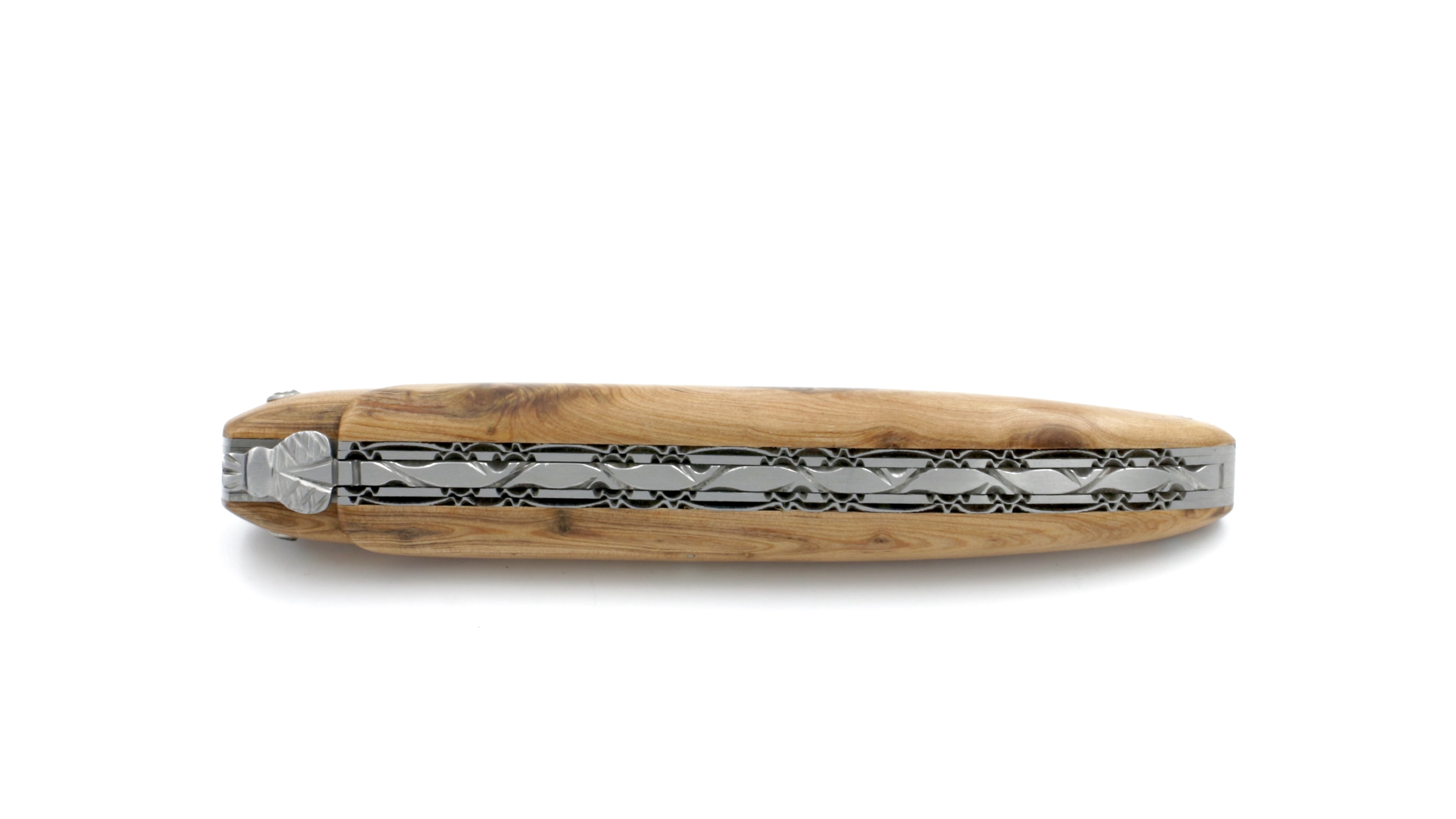 408C0339-91D6-408E-BB94-1926AB3E021C_1_201_a Laguiole en Aubrac Wacholder massiv Doppelplatine 12 cm