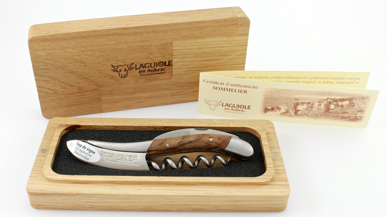 Laguiole en Aubrac Laguiole Sommelier knife Grapevine