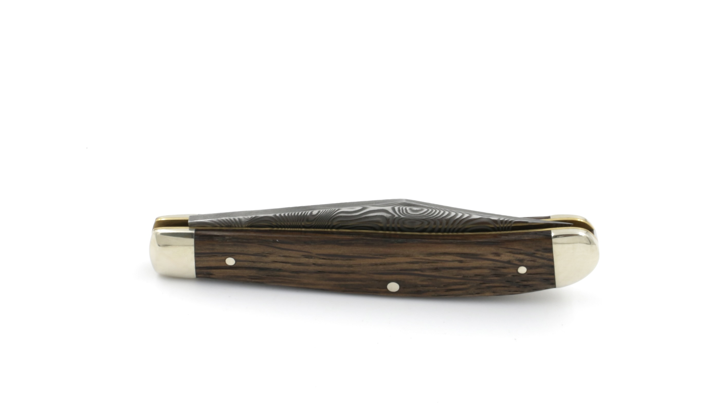 Robert Klaas trapper knife bog oak damascus blade Ferus