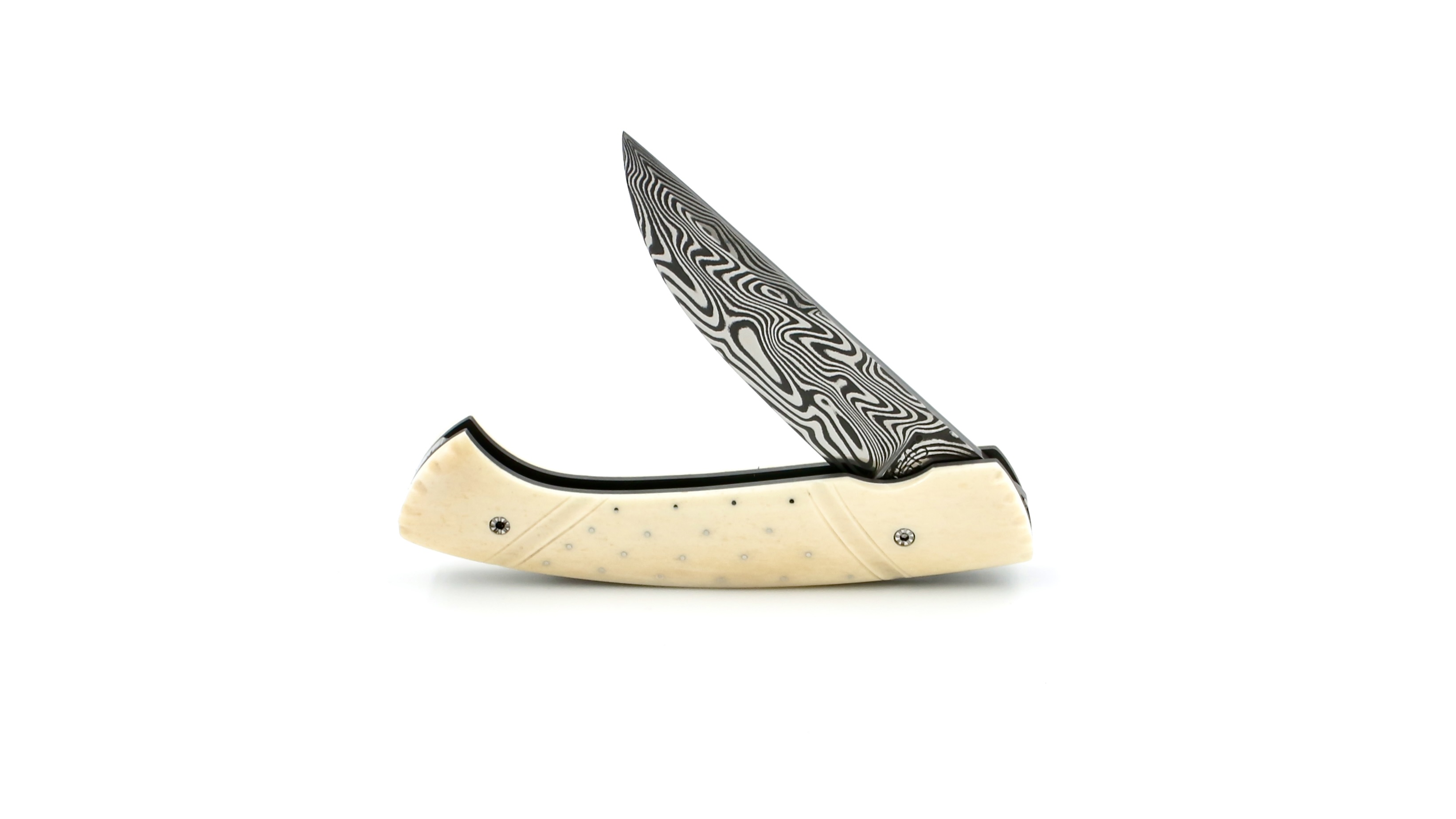 MANU LAPLACE 1515 INUIT CLOUTÉ Rentierknochen Damast MANU LAPLACE 1515 INUIT CLOUTÉ Rentierknochen Damast