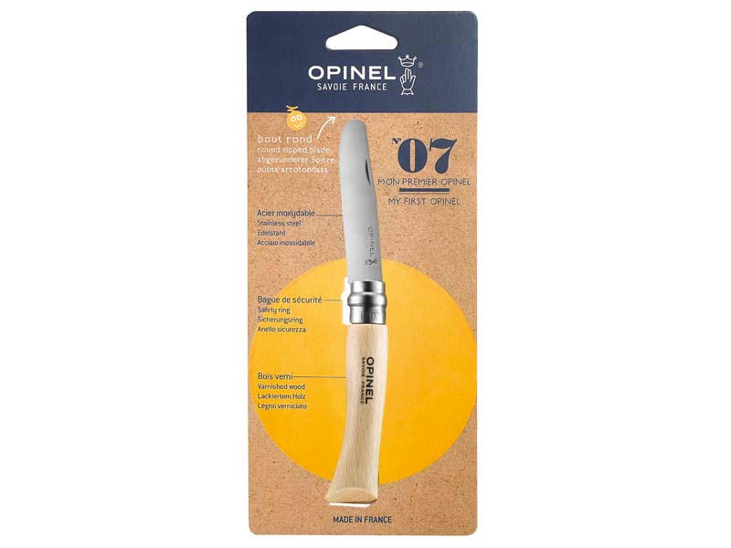 254136_verpackung OPINEL Kindermesser No.7 rostfrei abgerundete Spitze