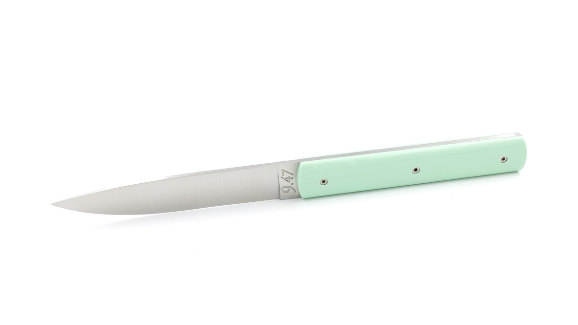 PERCEVAL 9.47  individual Steak knife pistacio green