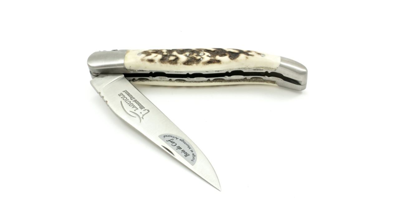 DP-Hirschhorn-5 Honoré Durand Laguiole Doppelplatine Hirschhorn 12 cm