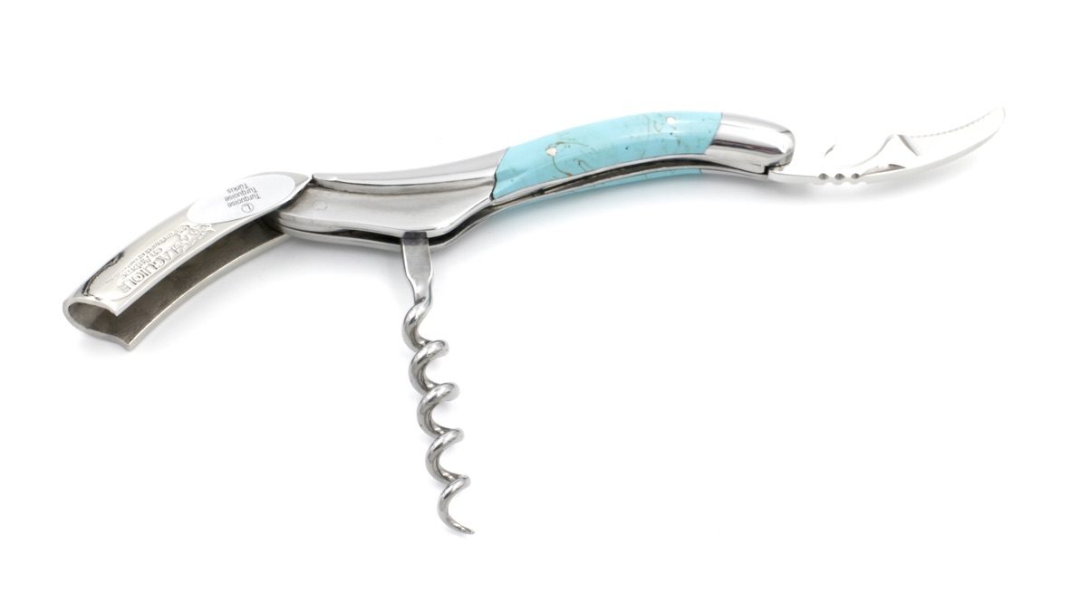 CFB1894B-3B0D-45A1-A90A-7F12F7C6CD4C_1_105_c Laguiole en Aubrac Laguiole Sommelier turquoise stabilized stone shiny