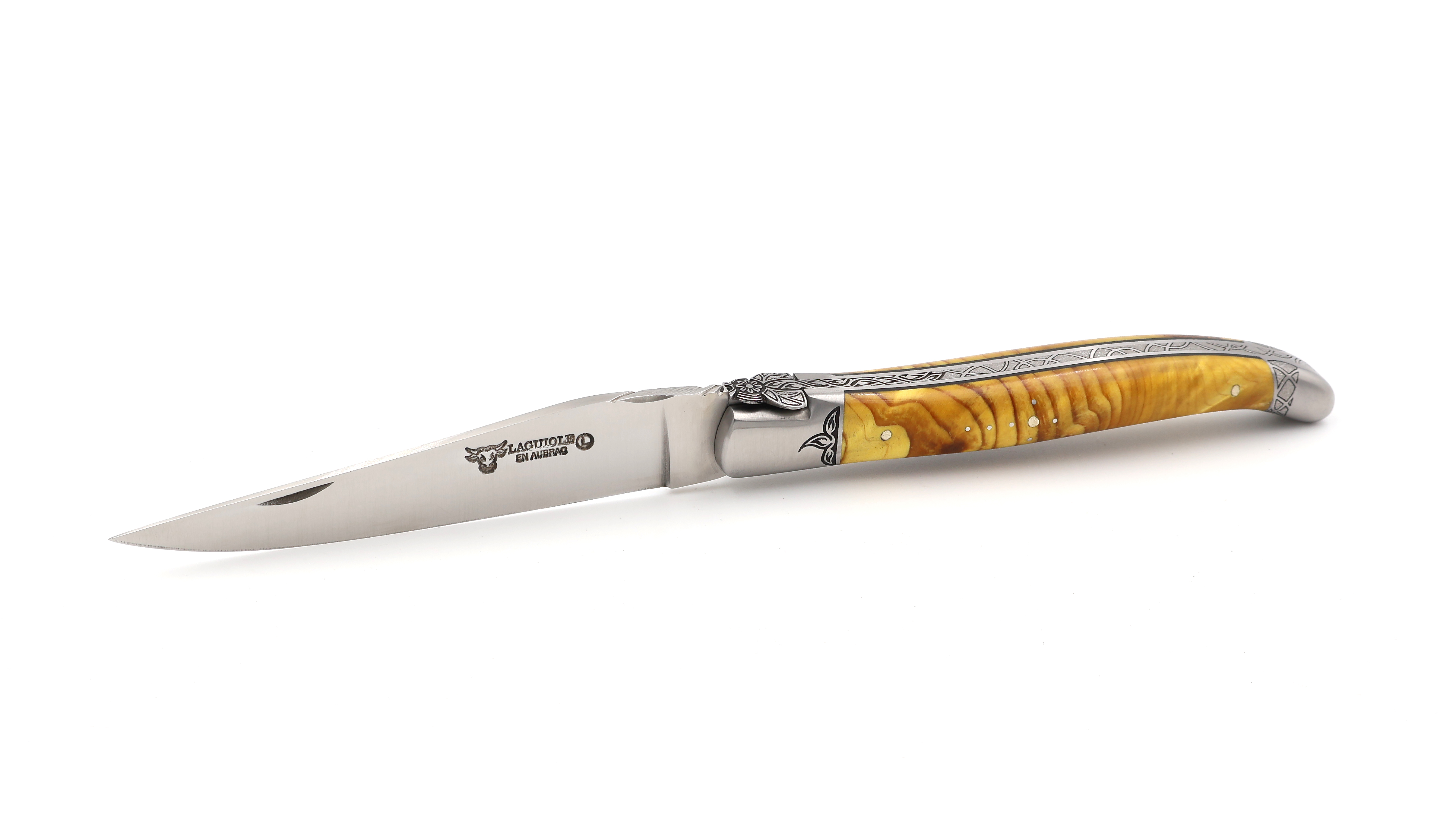 Laguiole en Aubrac Meisterstück Ross-Kastanien-Wurzelholz 12 cm