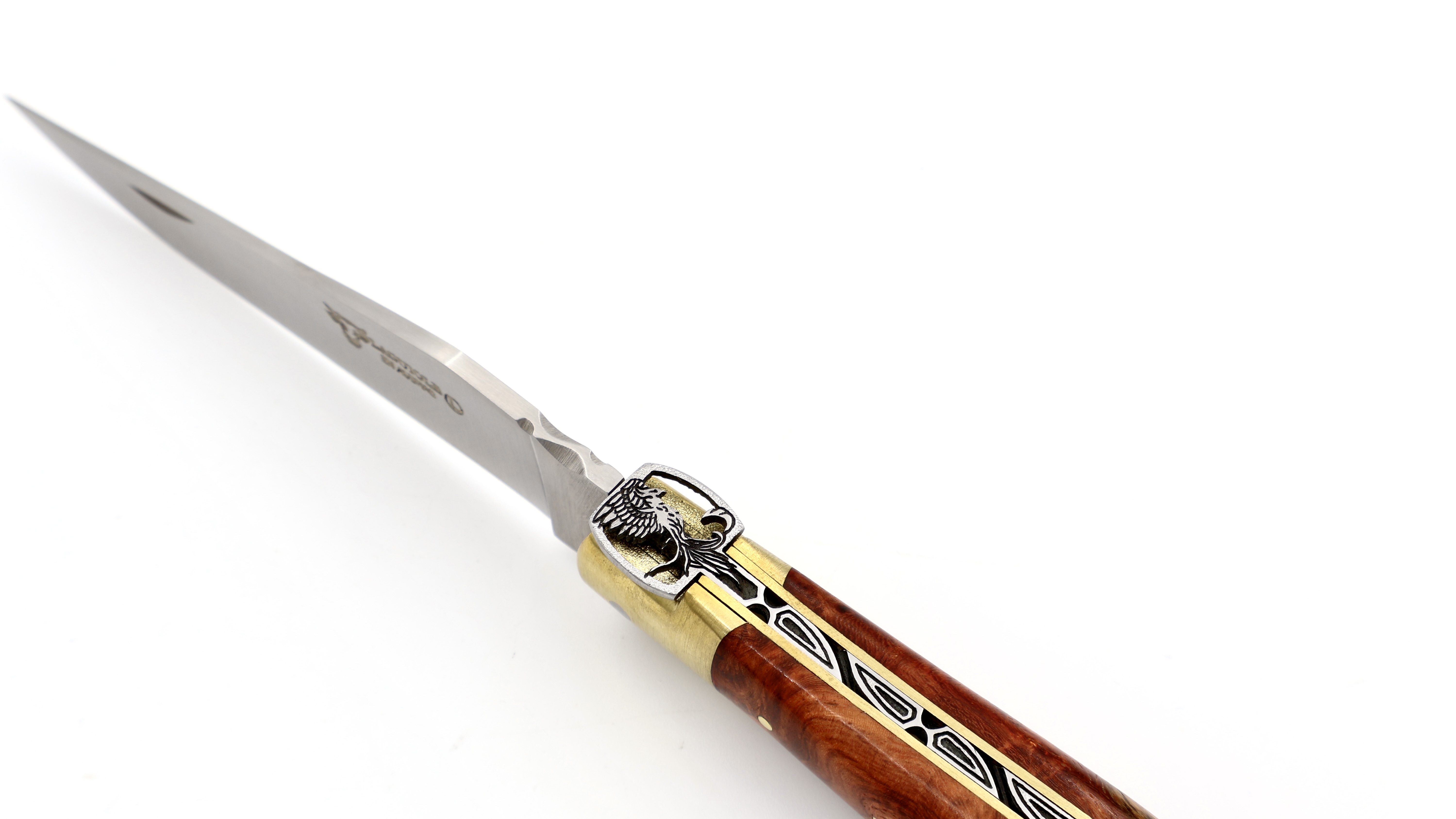 Laguiole en Aubrac Meisterstück PHÖNIX Amboina-Wurzelholz 12 cm    