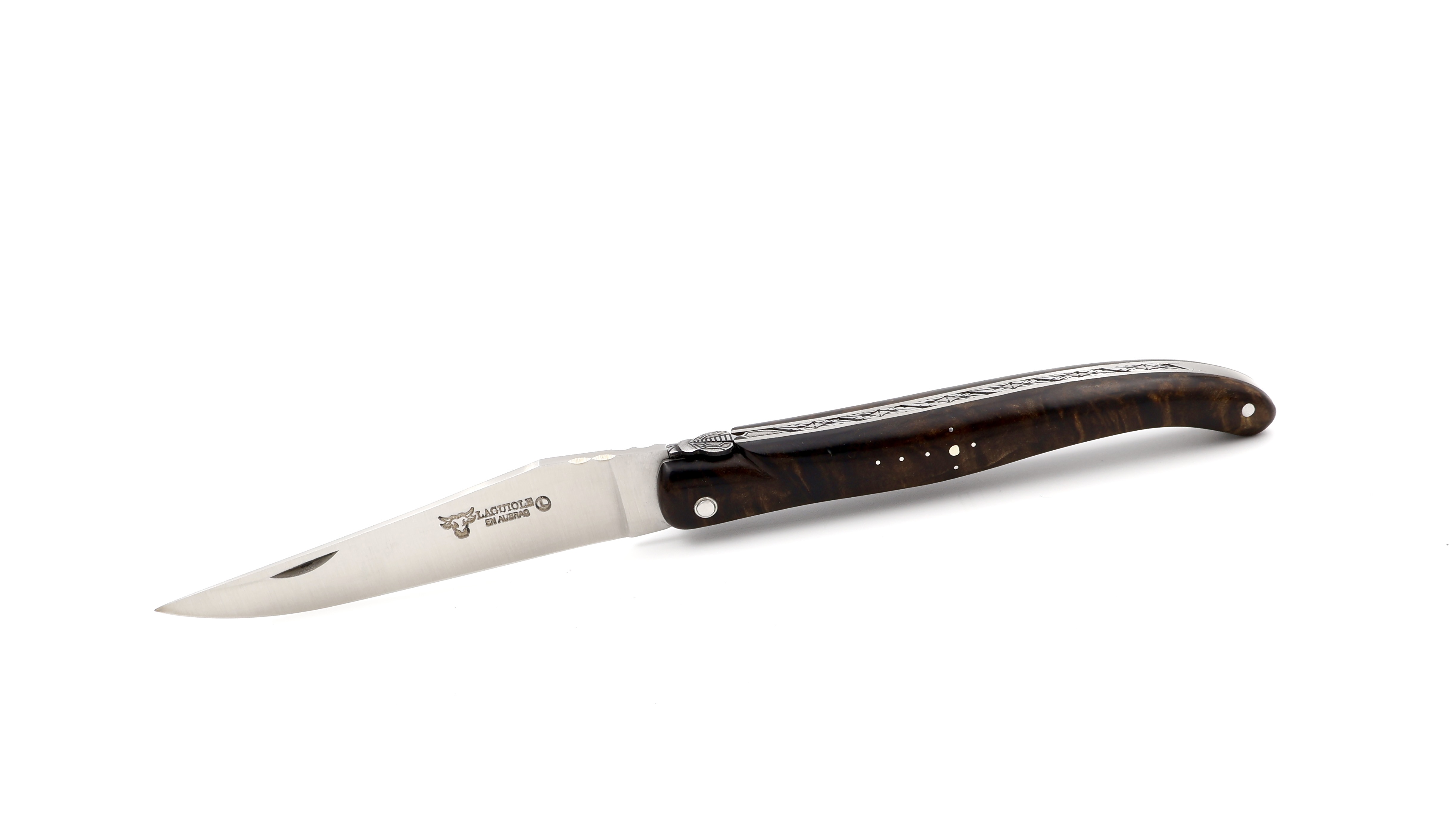 Laguiole en Aubrac Laguiole UNIQUE PIECE elder-burlwood 12 cm