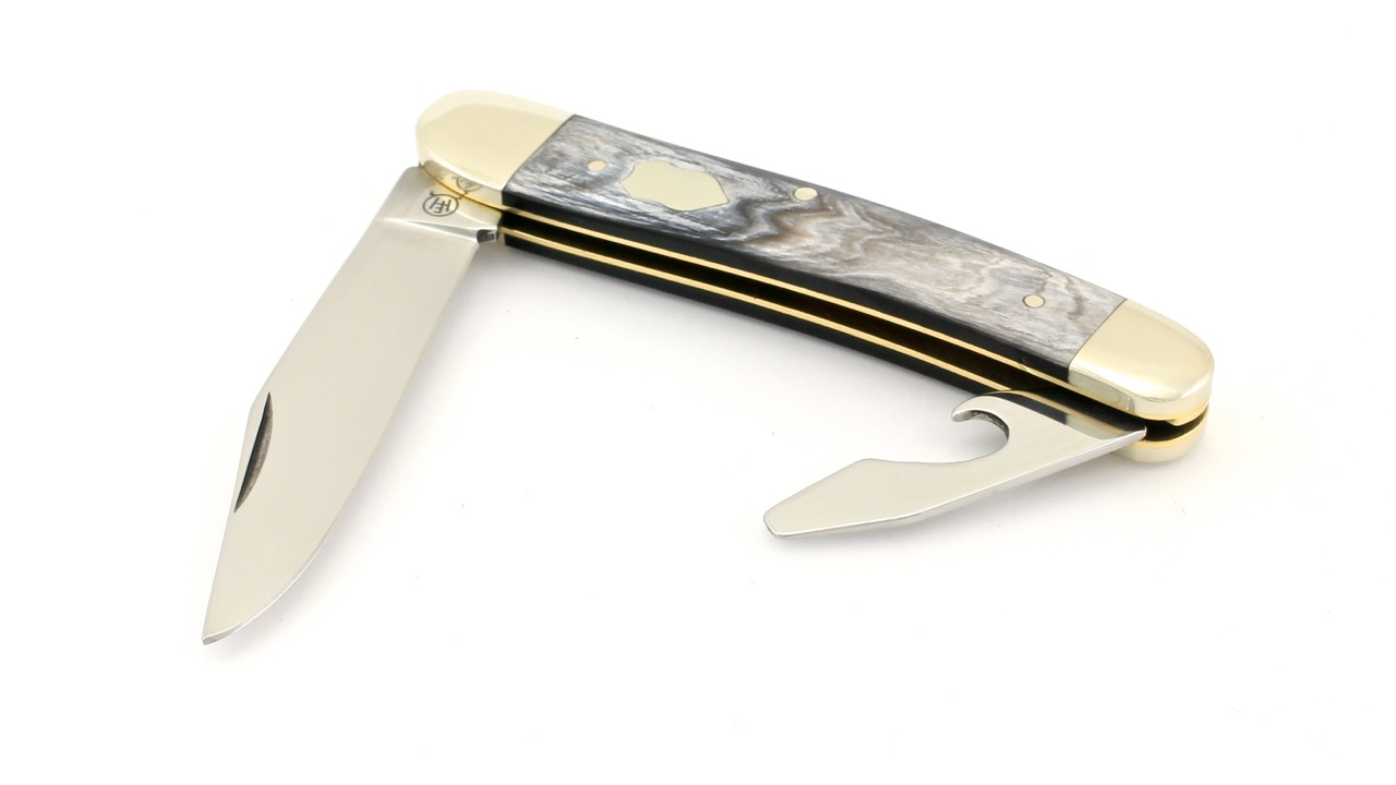 09802031 Hartkopf Taschenmesser Bunthorn mit Kapselheber