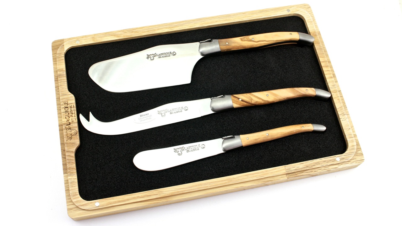 3-tlg-Olive6jxZwx7hd9bou Laguiole en Aubrac Laguiole Käsebesteck 3-teilig Olive