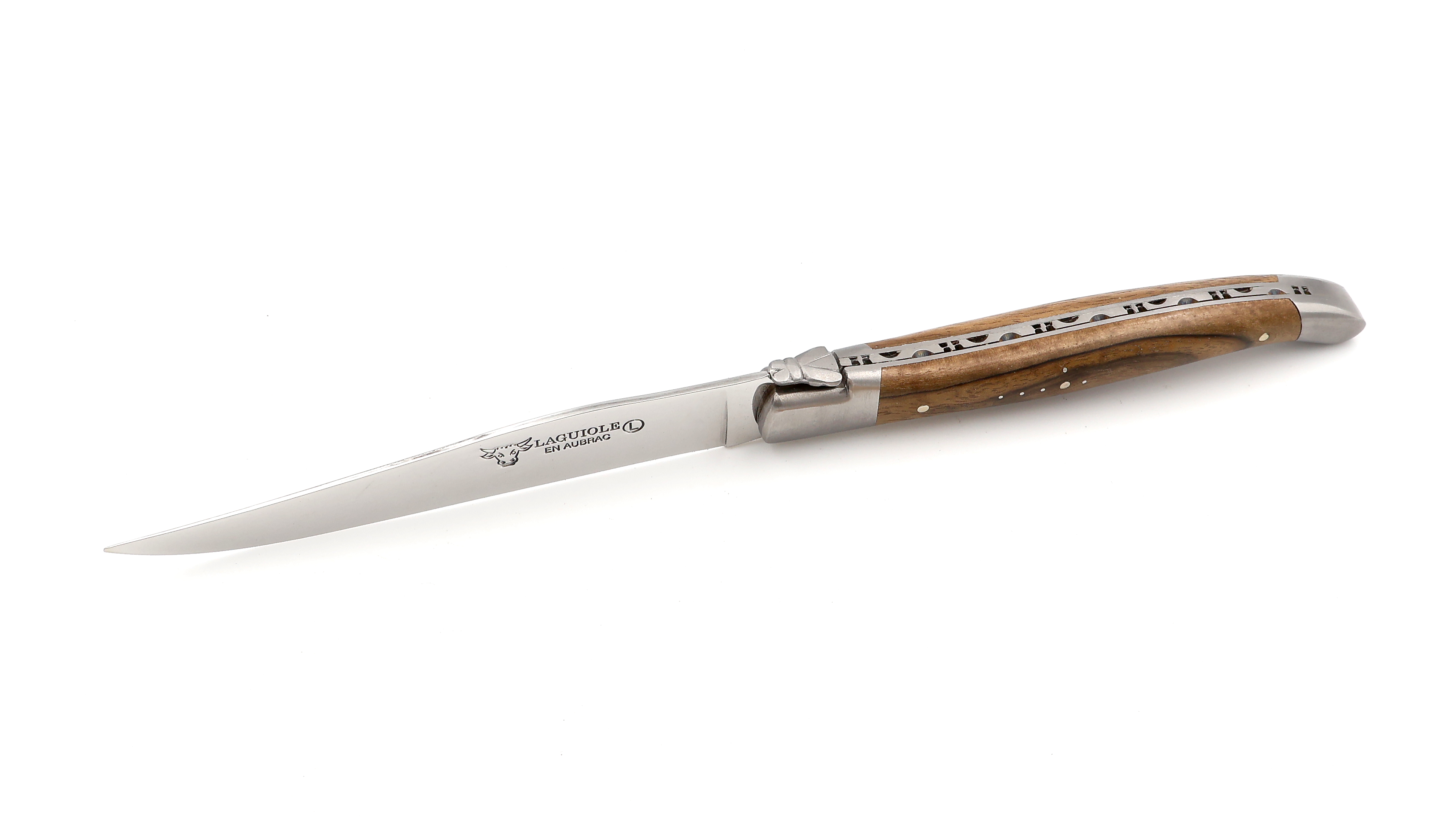 Laguiole en Aubrac Laguiole Steakmesser Nussbaum inklusive Holzbox