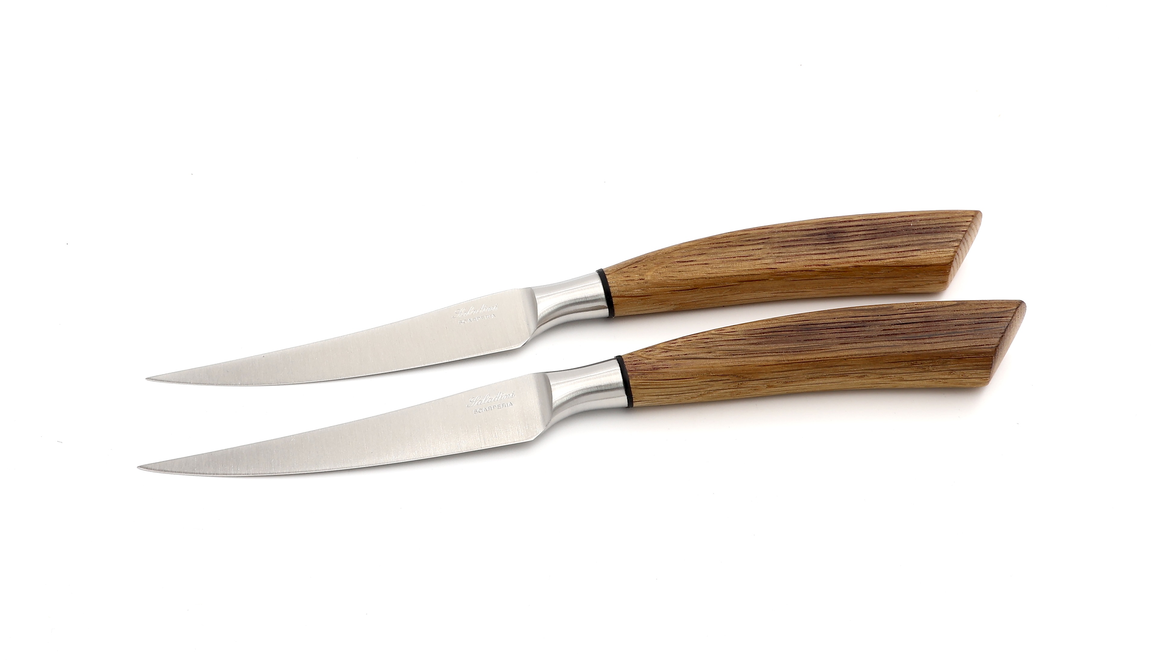 Saladini Steakmesser-Set 2-tlg. Fasseiche