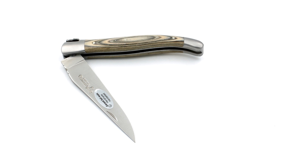 Laguiole en Aubrac Pakaholz kaki 12 cm   Laguiole en Aubrac Pakaholz kaki 12 cm