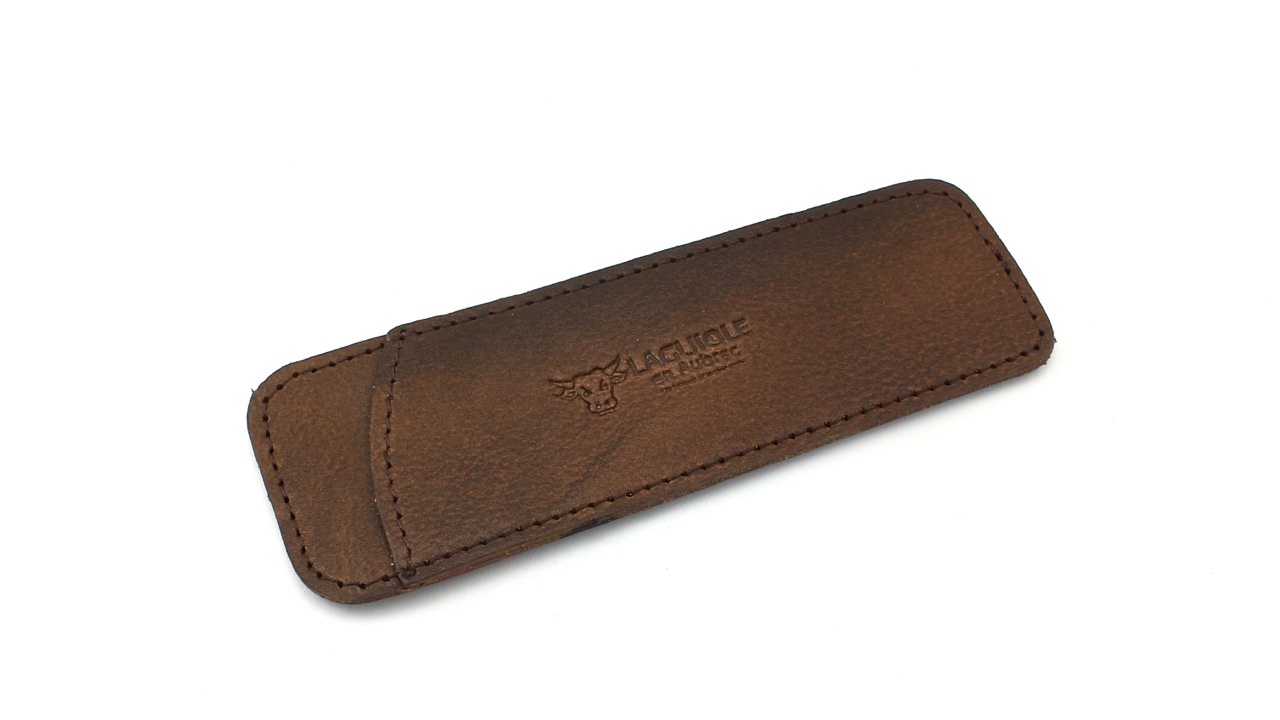 IMG_8597 Taschen-Etui/Steck-Etui vollnarbiges Leder braun LAGUIOLE en Aubrac