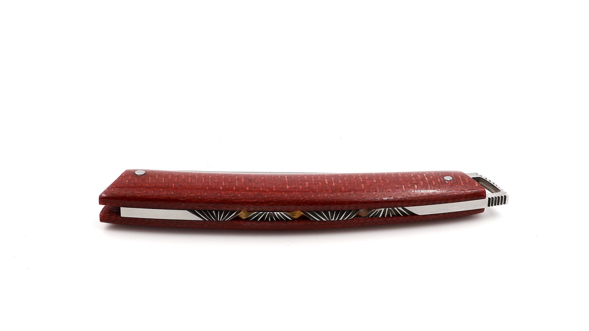 Fontenille Pataud Le Thiers® Nature 11,5 cm Micarta massiv guillochiert