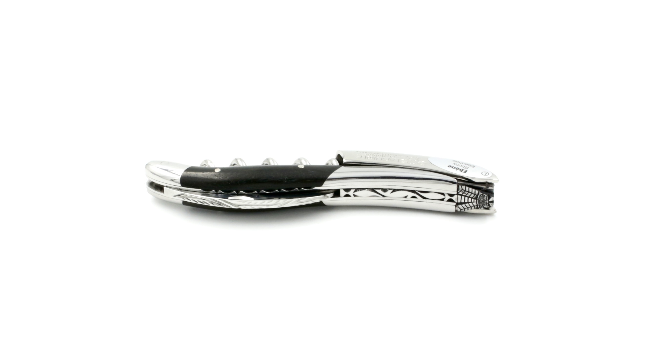 D87BCE09-1368-426A-BB36-FF26223DF543_1_201_a Laguiole en Aubrac Laguiole Sommelier knife ebony with guillochage, special bee
